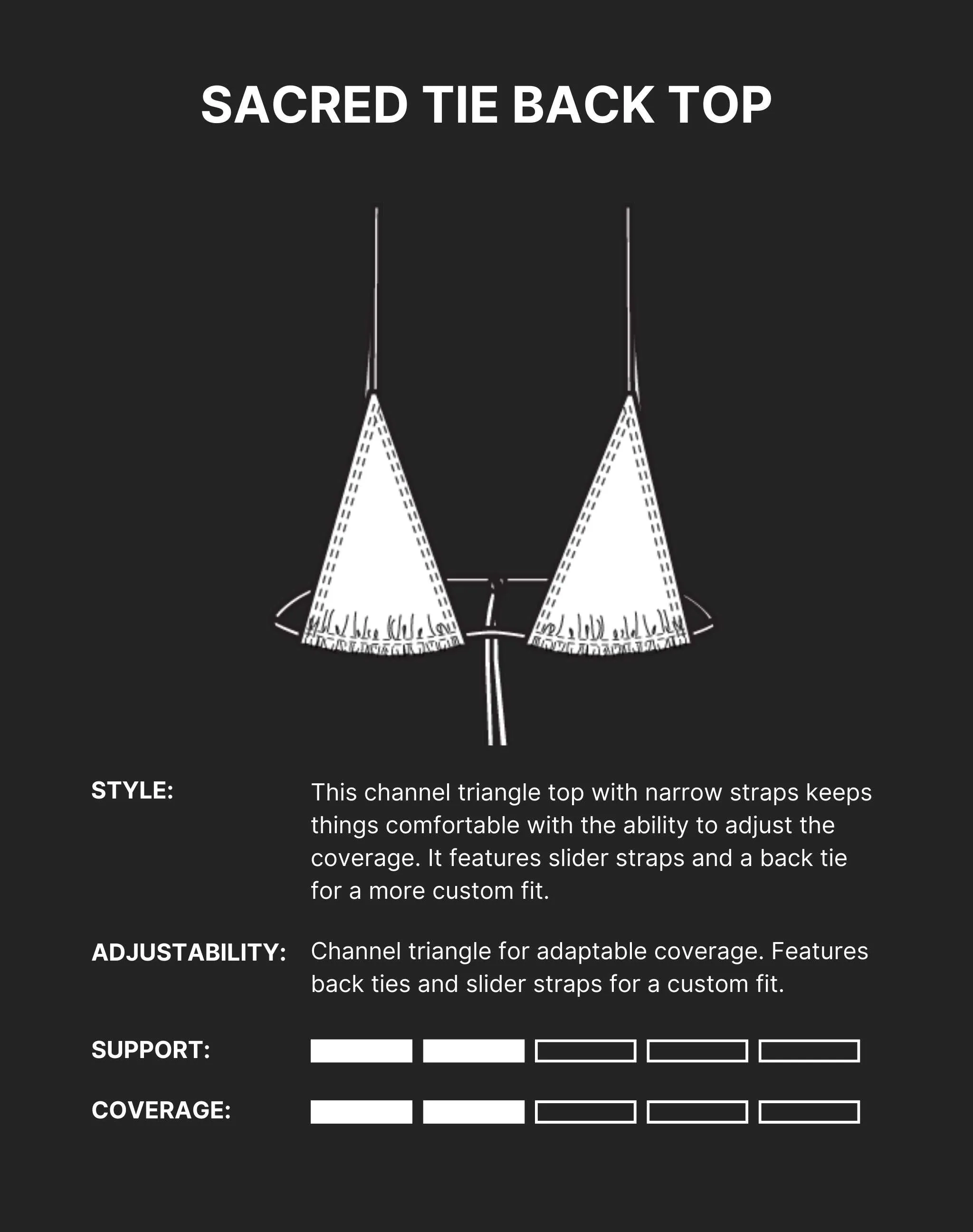 SACRED TIE BACK TASSEL BIKINI TOP - Uncut Gem Purple sold by Minimale Animale product image thumbnail 4