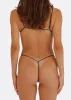 G MONEY THONG Bikini Bottom - Chrome Silver sold by Minimale Animale