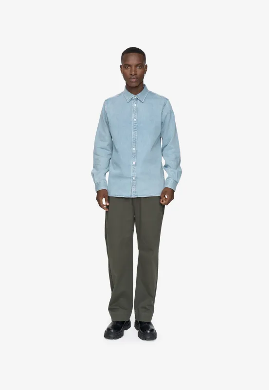 Douglas Denim Shirt 4512 - Light Blue sold by Minimum