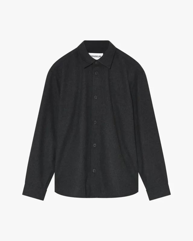 Cullen Overshirt 4466 - Dark Grey Melange sold by Minimum
