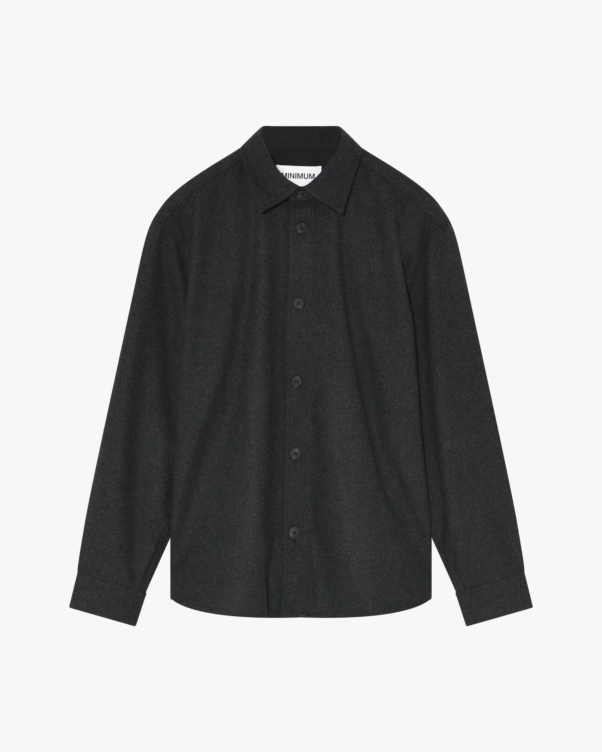 Cullen Overshirt 4466 - Dark Grey Melange sold by Minimum