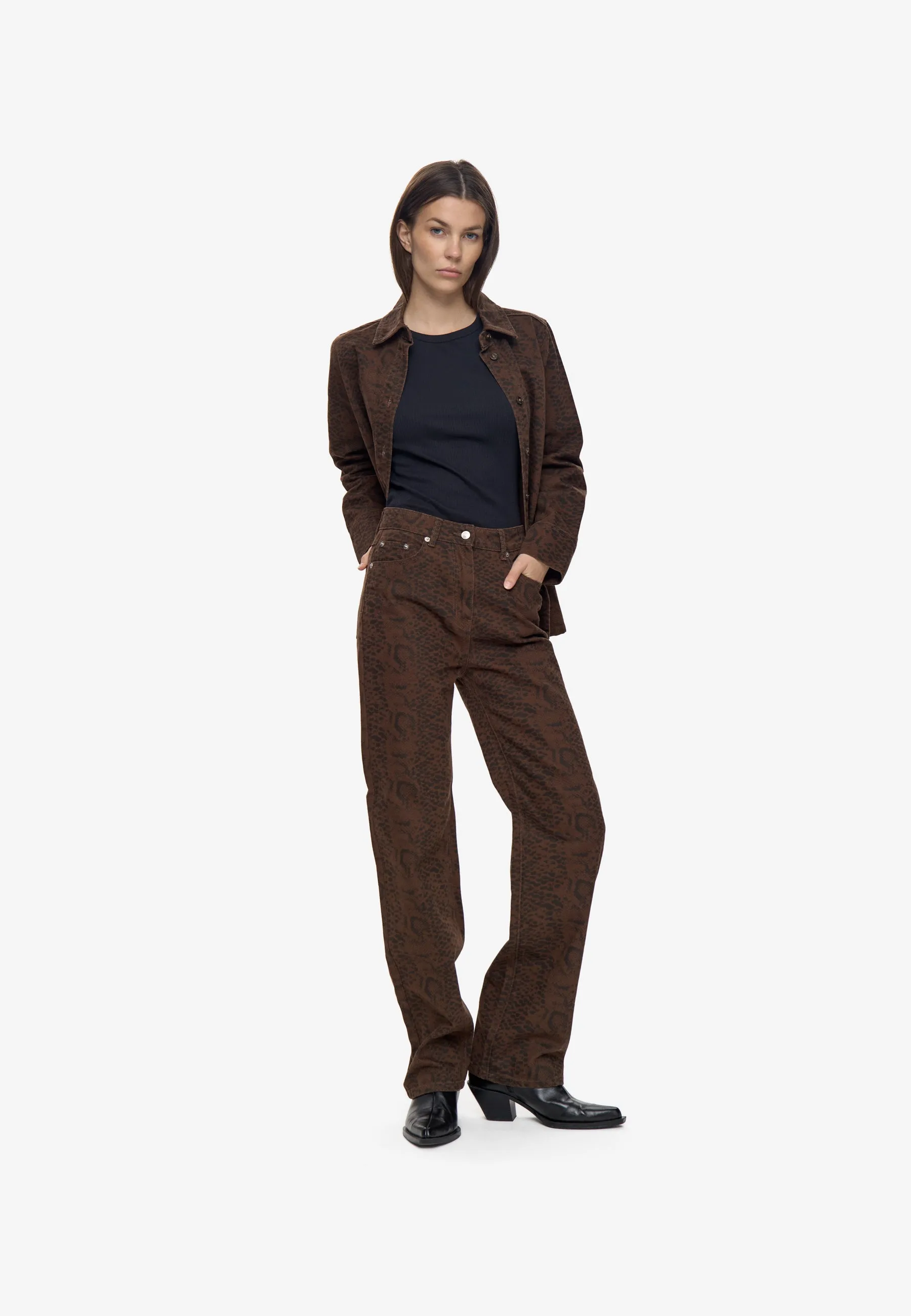 Britney jeans 4514 - Shitake sold by Minimum product image thumbnail 5