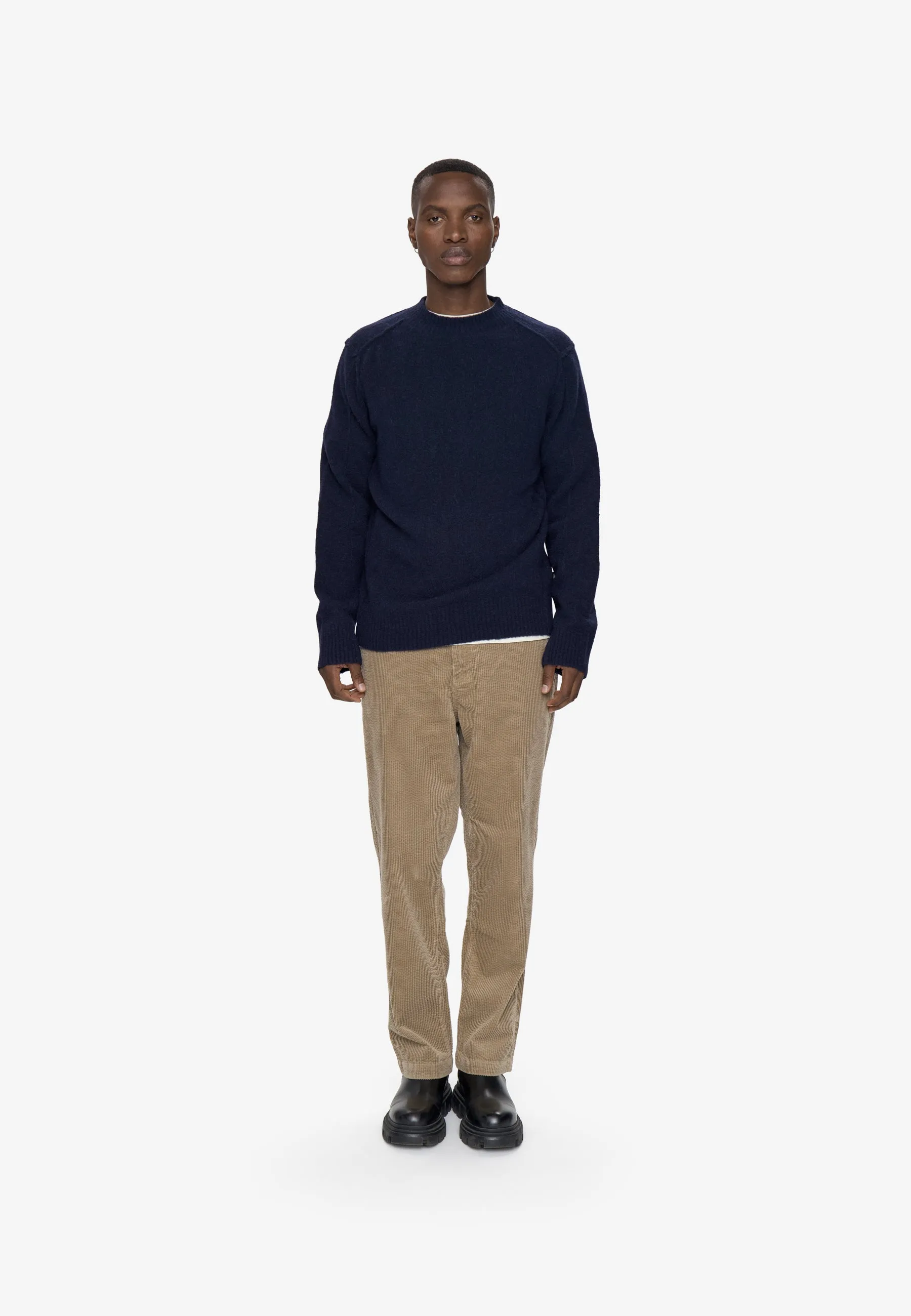 Chuck knit sweater 4491 - Victoria Blue sold by Minimum