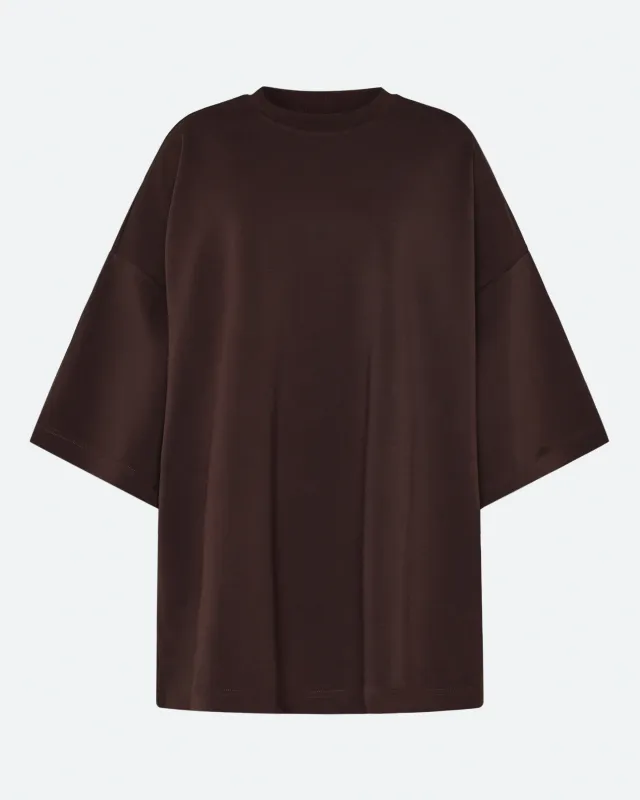 Norah oversized t-shirt 4157 - Seal Brown sold by Minimum