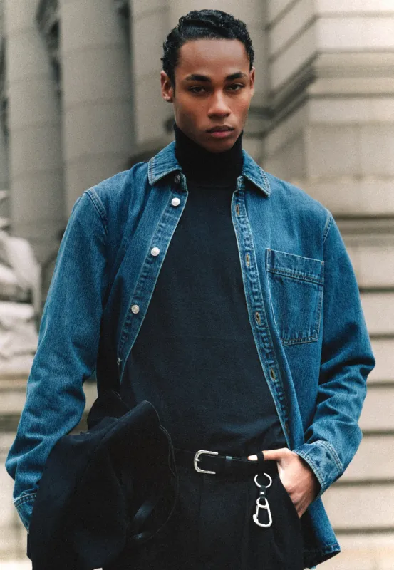 Dylan shirt 2461 - Medium Blue sold by Minimum