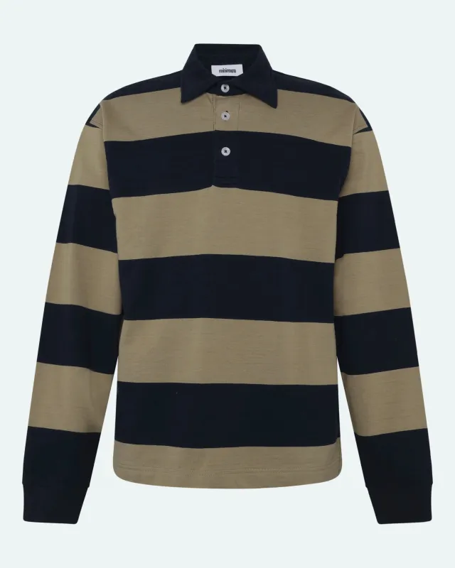 Tate rugby polo 4454 GOTS - Sky Captain sold by Minimum