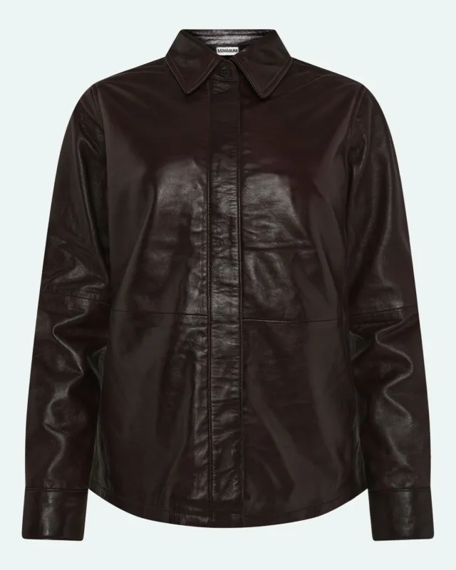 Jade shirt 4426 - Merlot made by Minimum