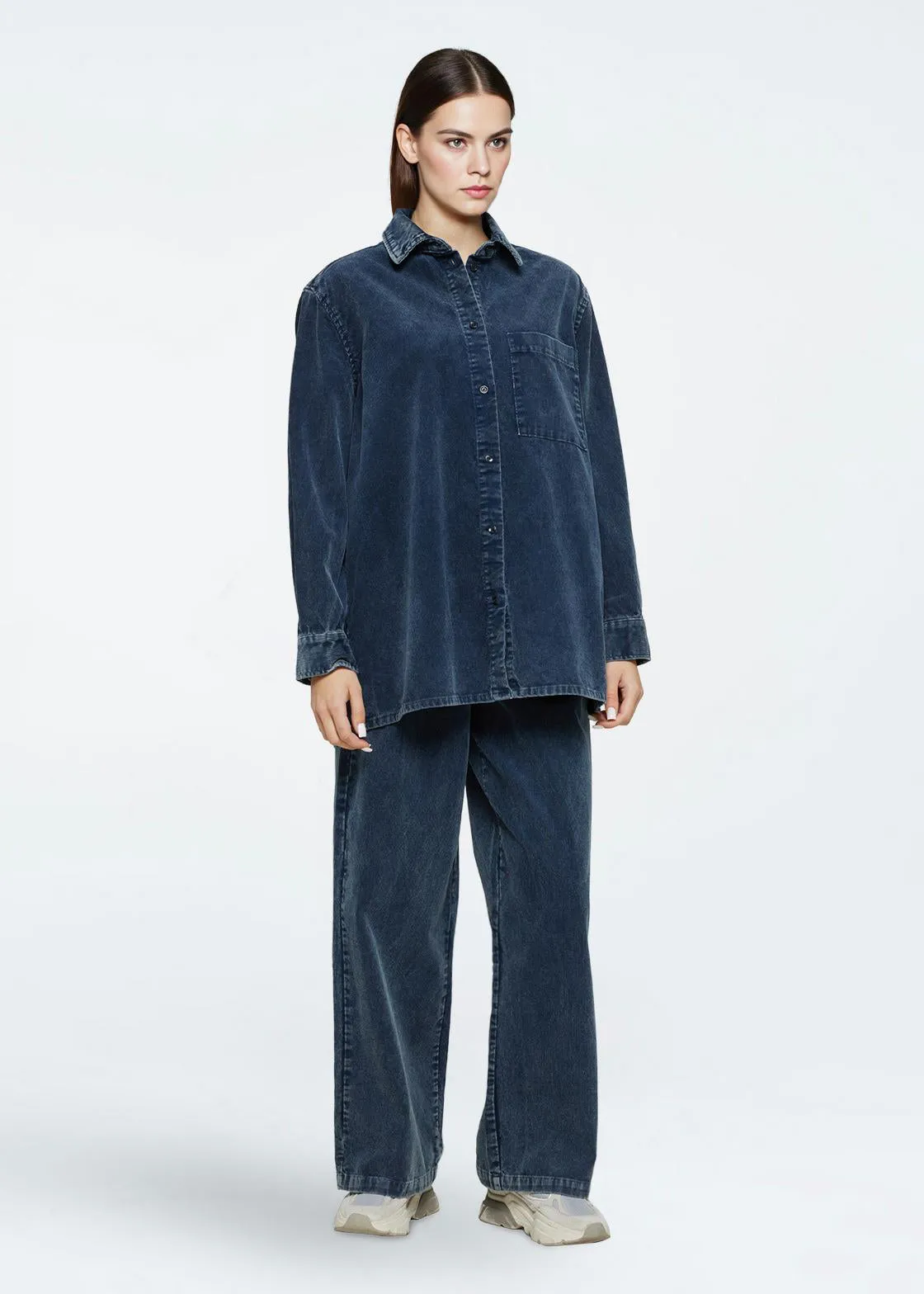 Aiyas corduroy 4356 - Legion Blue sold by Minimum product image thumbnail 5