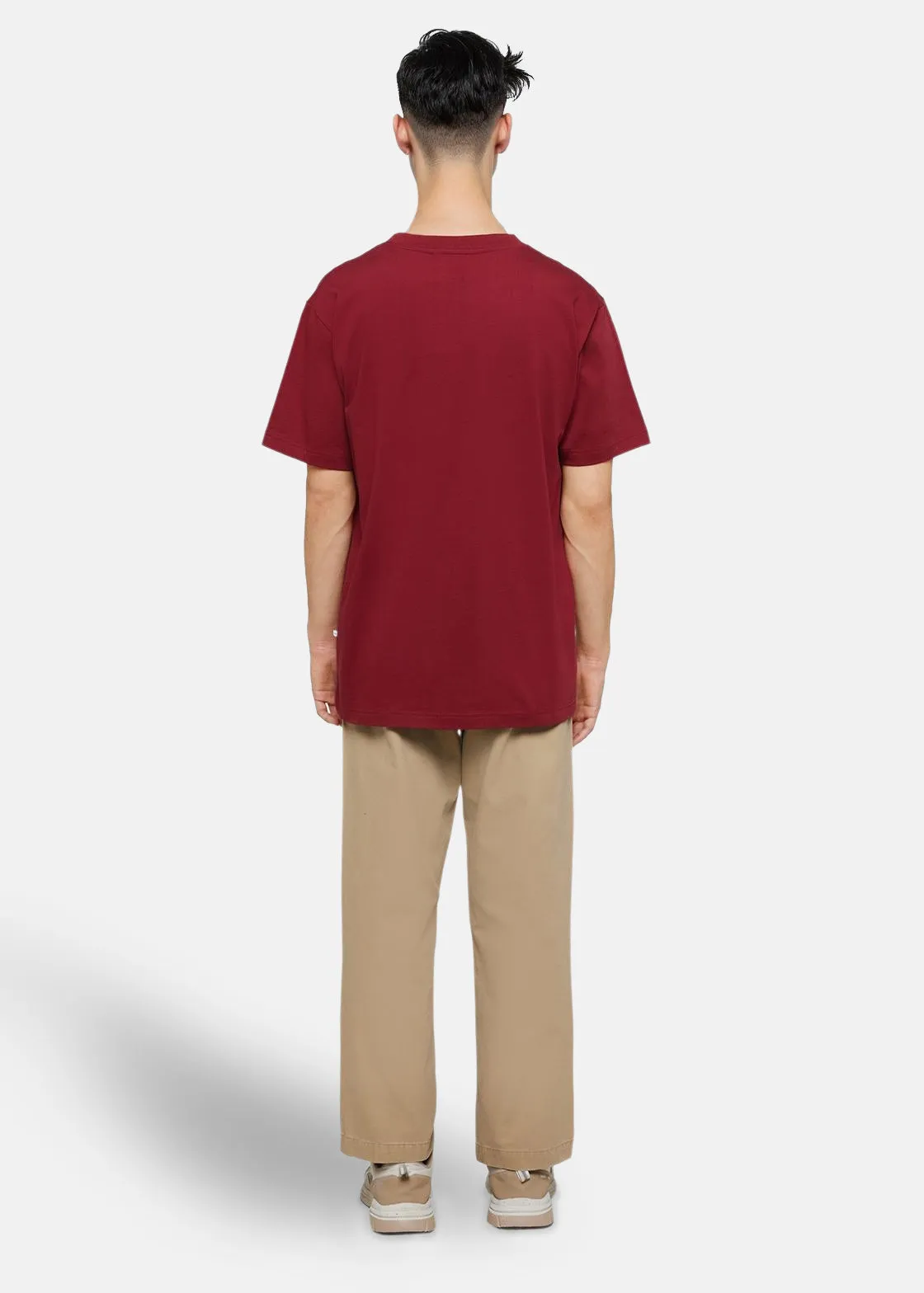 Aarhus short sleeved t-shirt G029 GOTS - Merlot sold by Minimum product image thumbnail 4