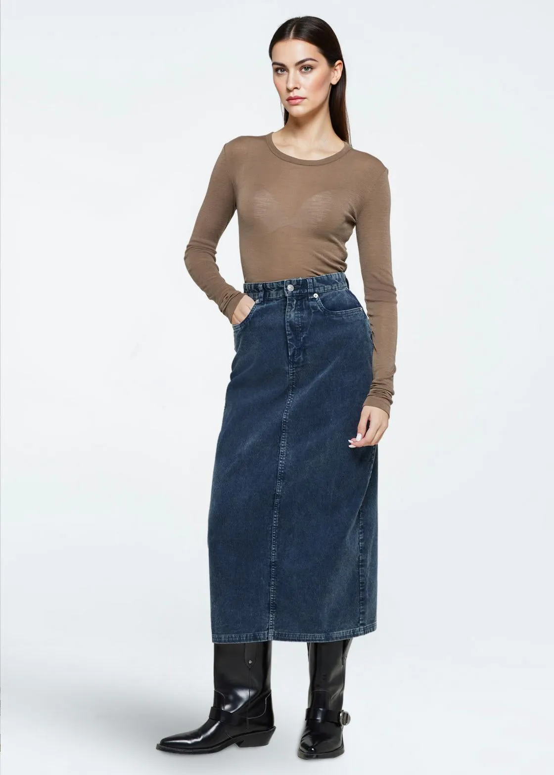 Natashas long sleeved t-shirt 3736 - Shitake sold by Minimum product image thumbnail 2