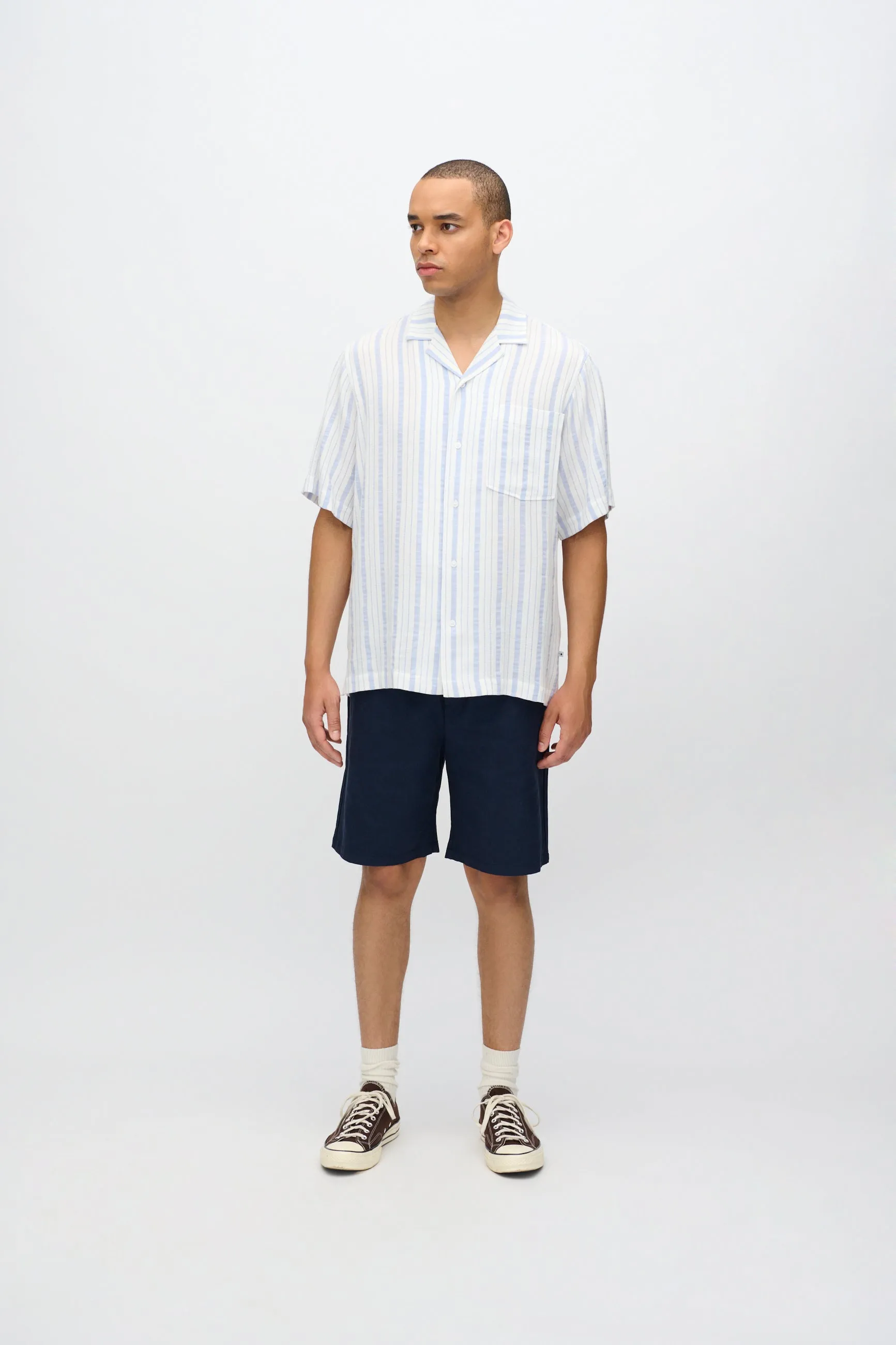 Hayden relaxed short sleeved shirt 4218 - Angel Falls sold by Minimum