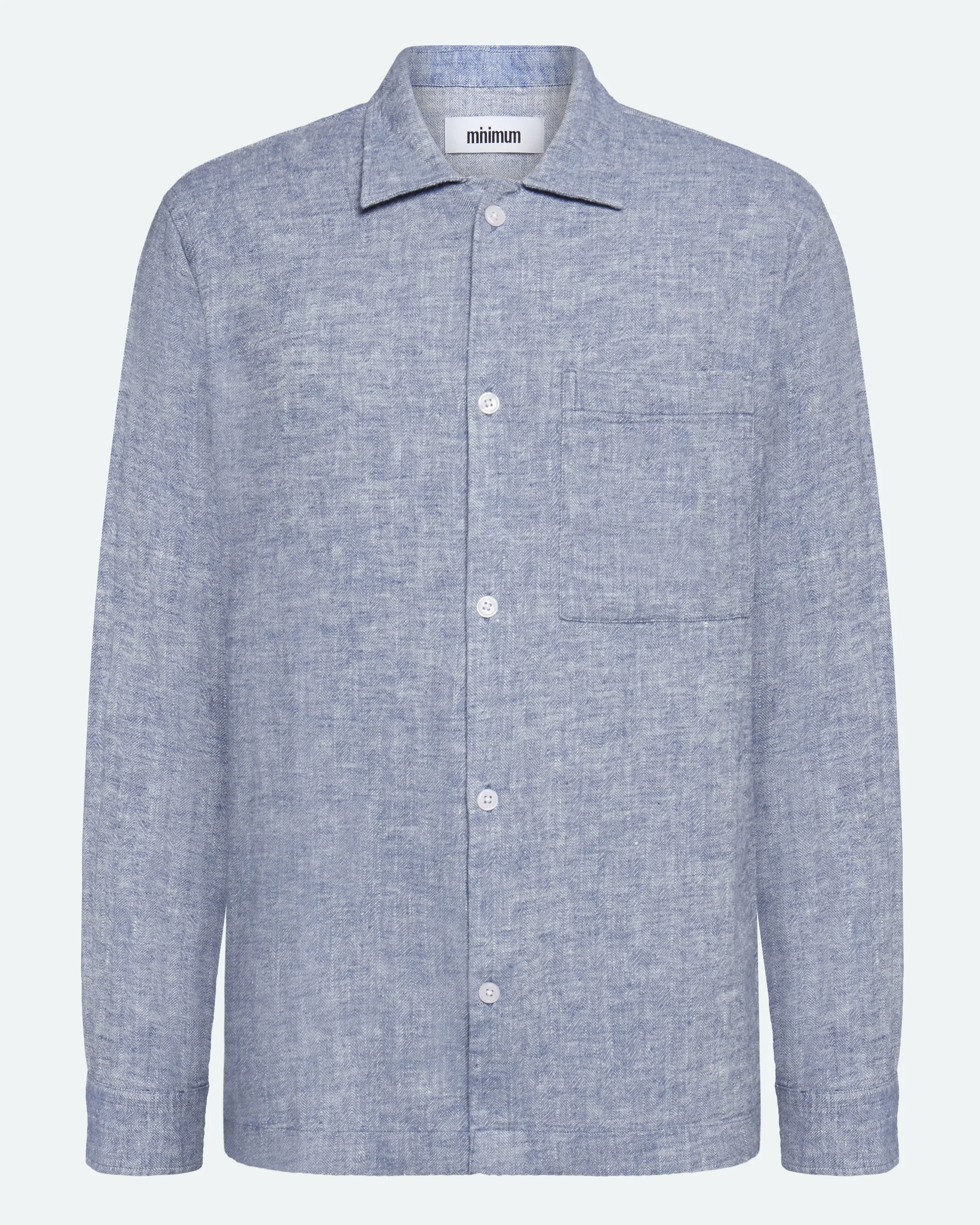 Francis long sleeved shirt in linen blend 4236 - Angel Falls sold by Minimum product image thumbnail 5