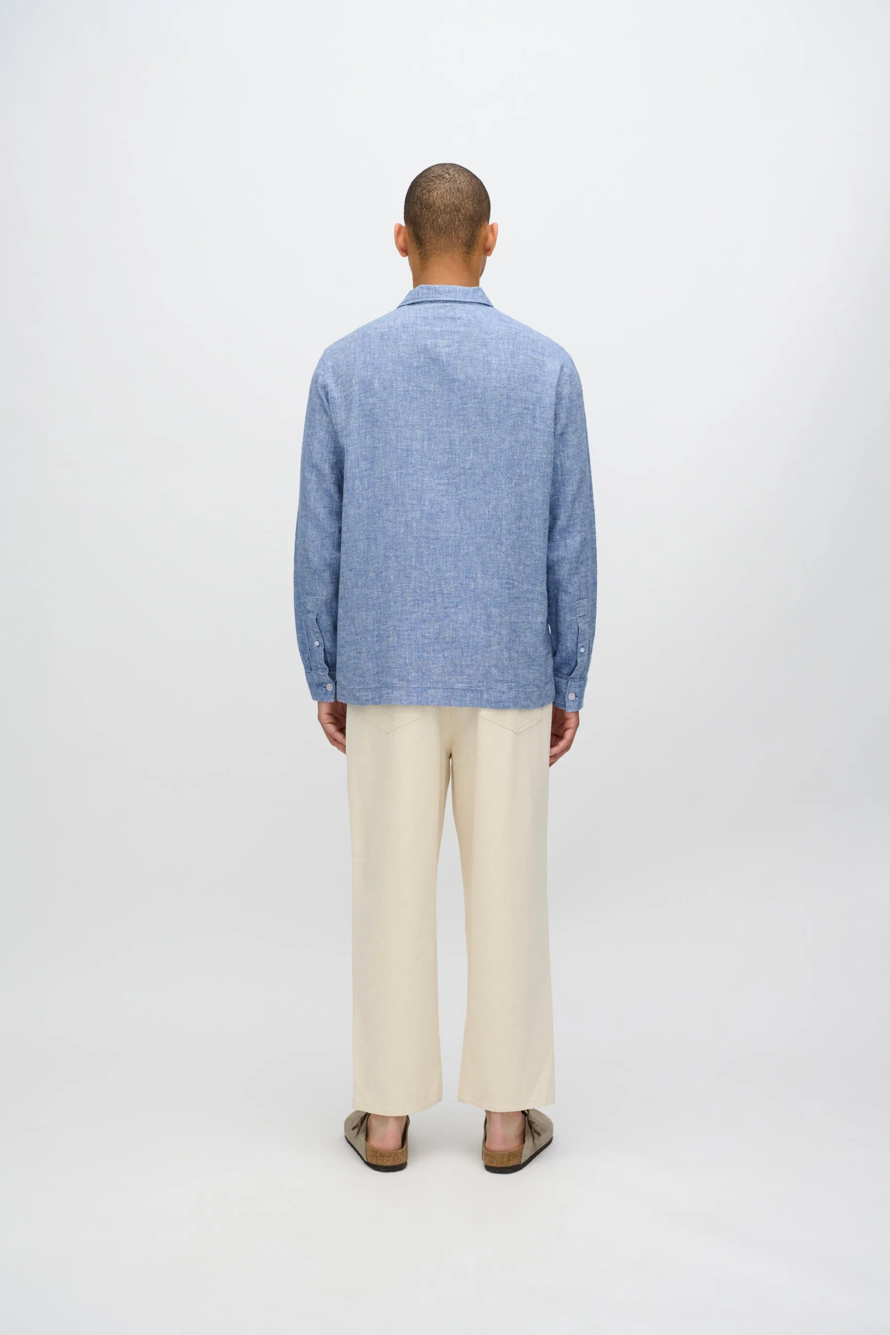 Francis long sleeved shirt in linen blend 4236 - Angel Falls sold by Minimum product image thumbnail 2
