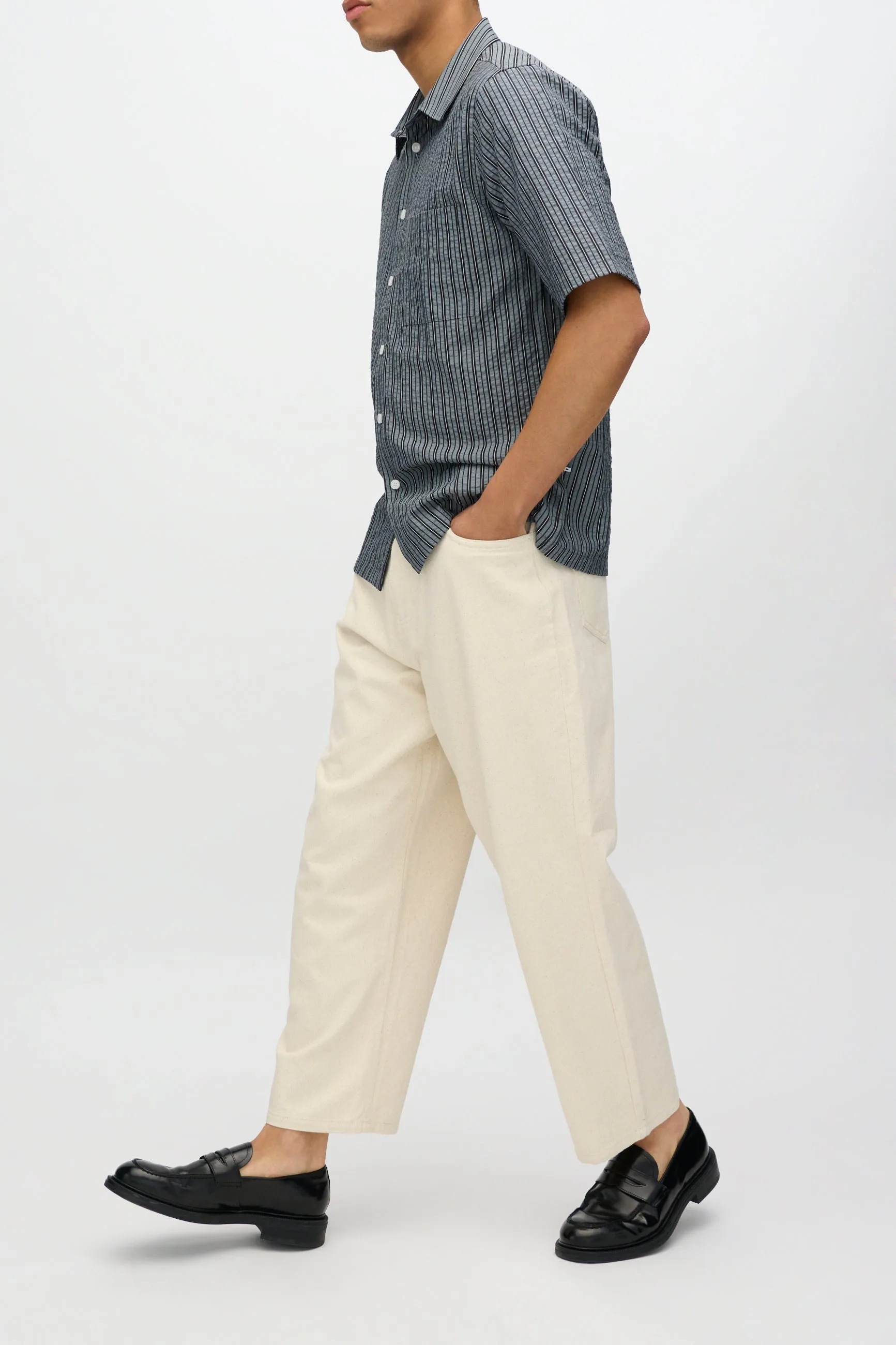 Nash short sleeved striped shirt 4242 - Black sold by Minimum product image thumbnail 5