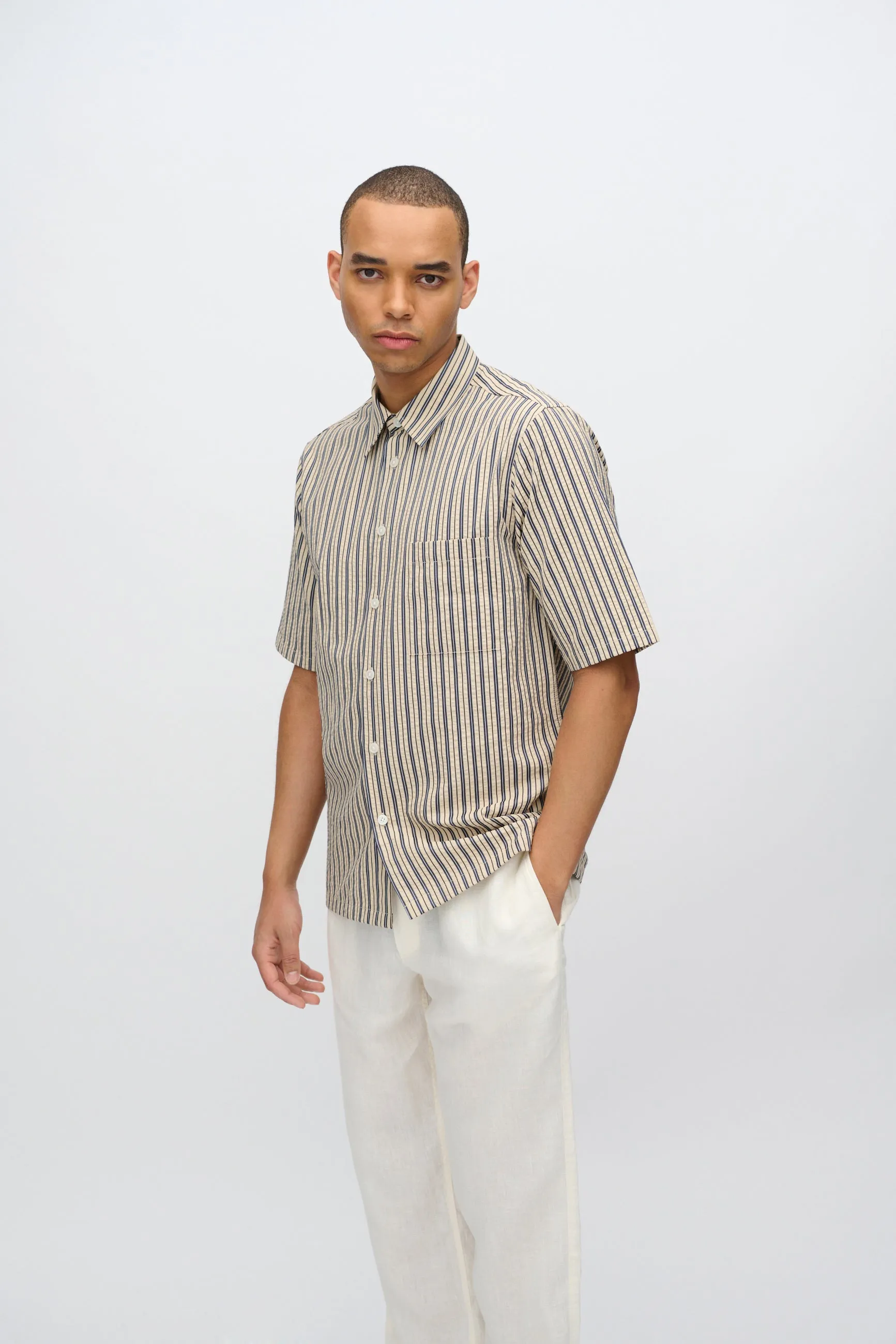 Nash short sleeved striped shirt 4242 - Hay sold by Minimum product image thumbnail 2