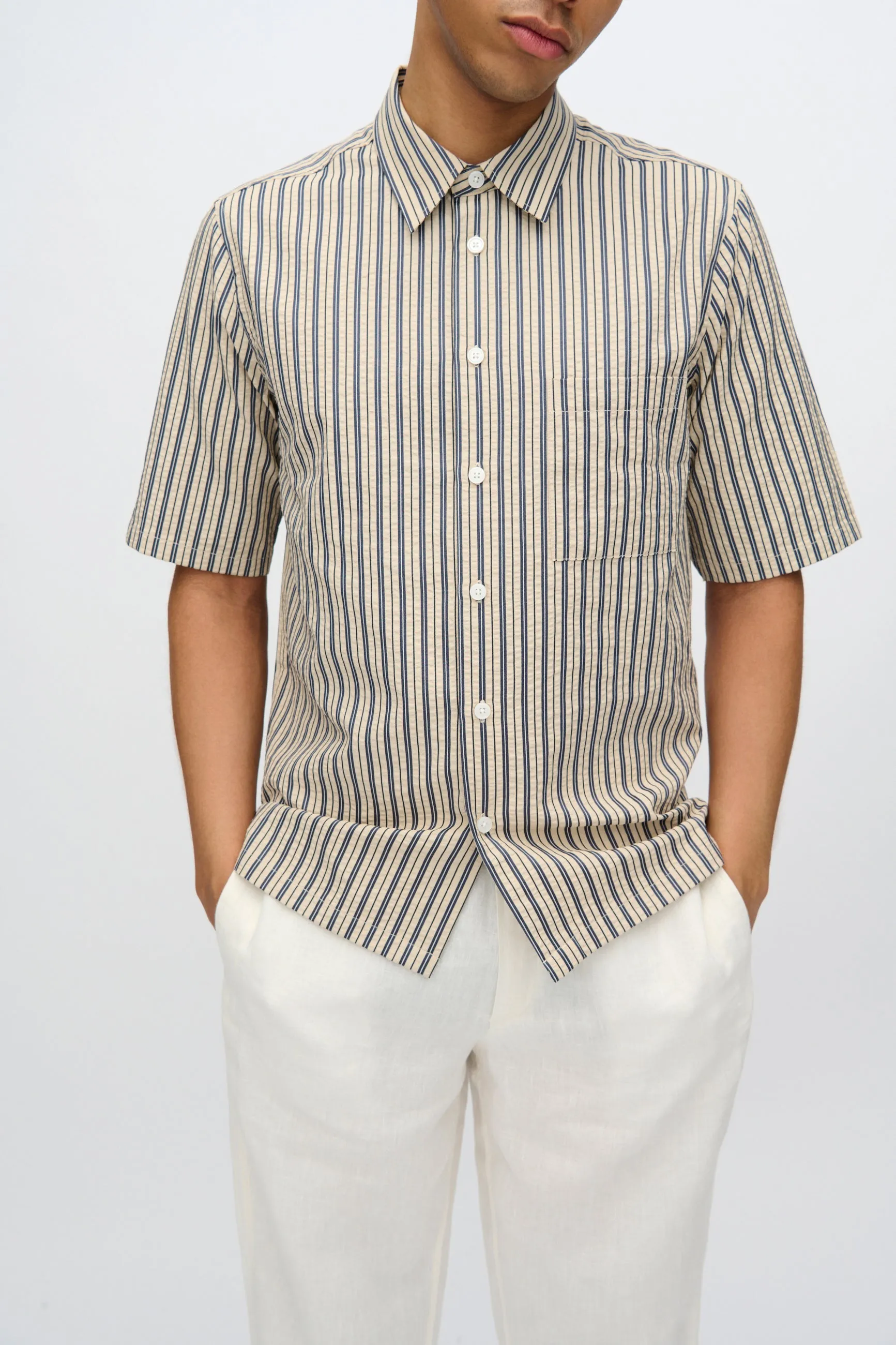 Nash short sleeved striped shirt 4242 - Hay sold by Minimum product image thumbnail 3