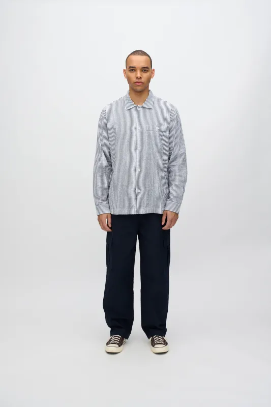 Huxley relaxed cargo pants 4233 - Sky Captain sold by Minimum