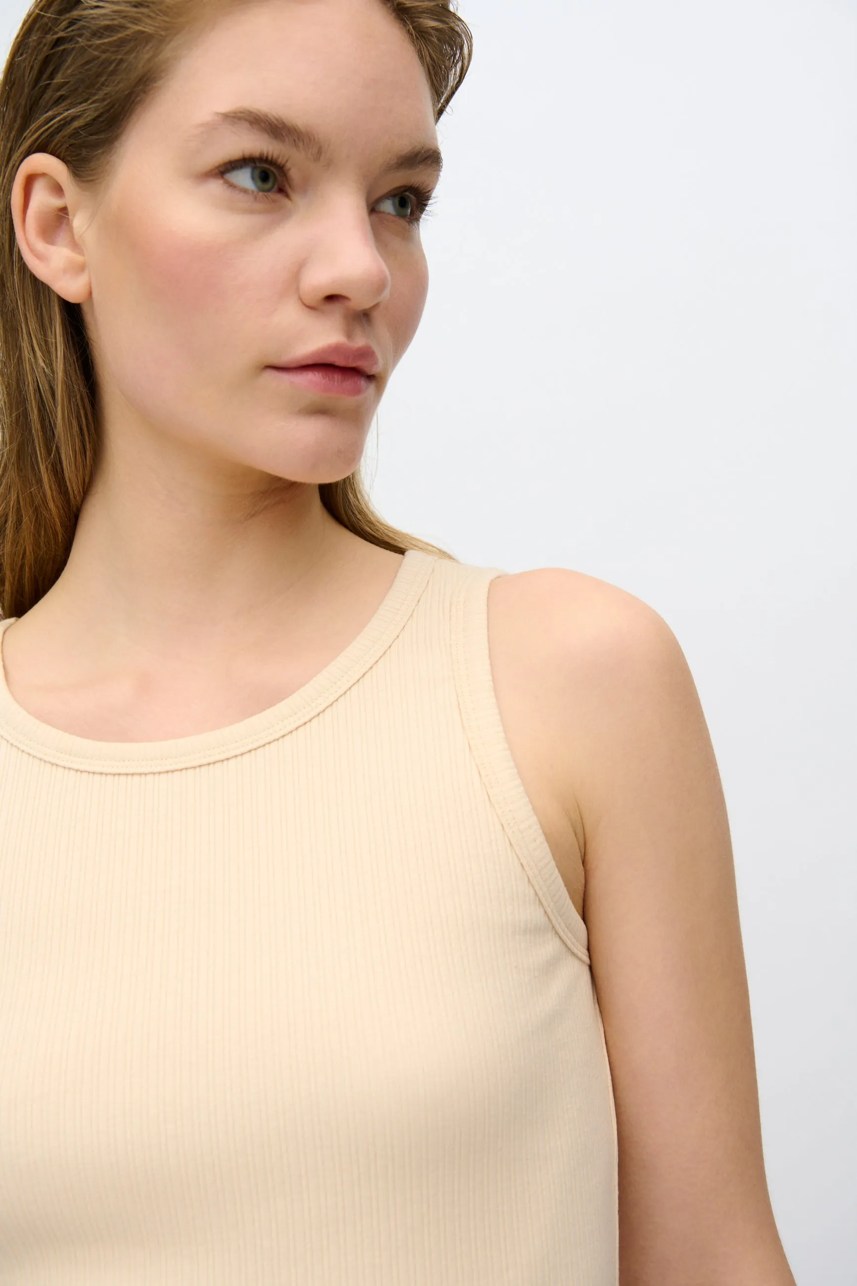 Lila tank top 4226 GOTS - Creme De Peche sold by Minimum product image thumbnail 4