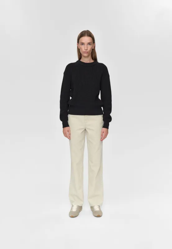 Mikala jumper G006 GOTS - Black sold by Minimum