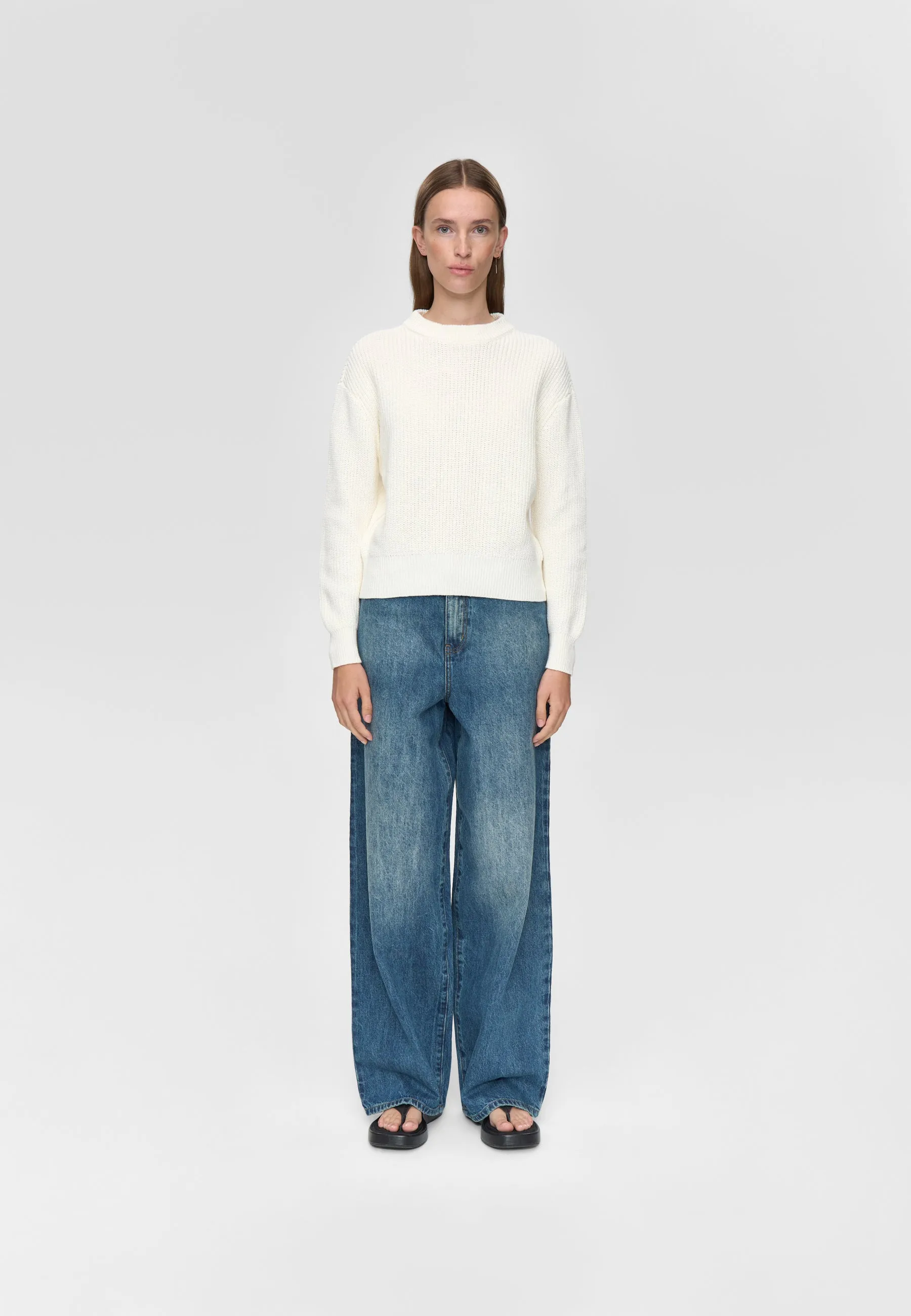 Mikala jumper G006 GOTS - Broken White sold by Minimum