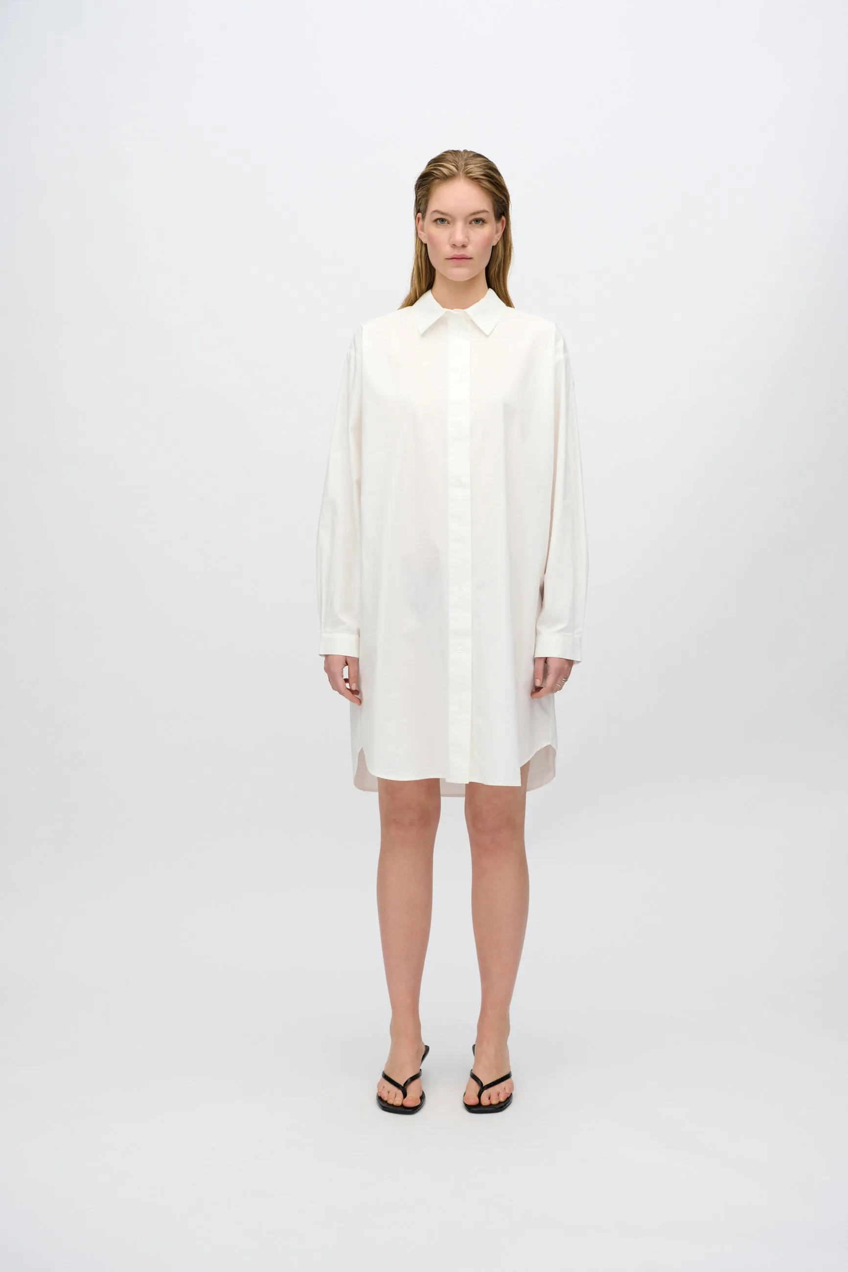 Hannah shirt-dress 4238 - Coco Milk sold by Minimum