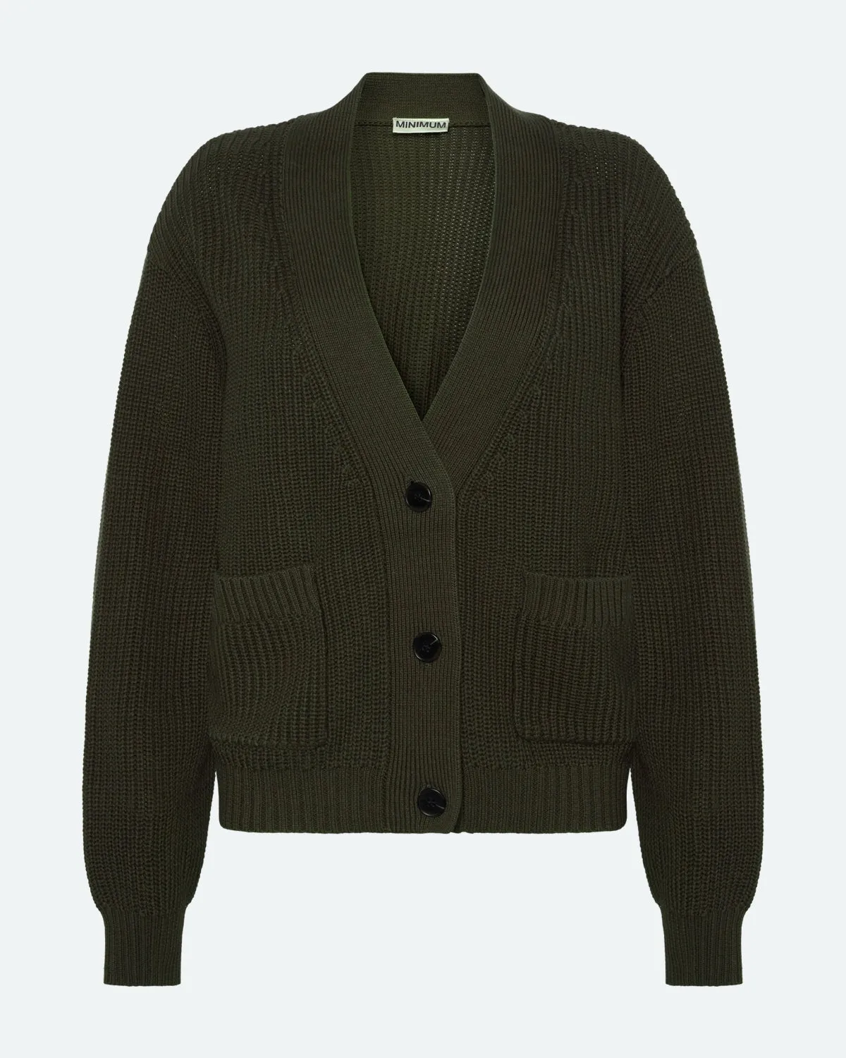 Gala cardigan G006 GOTS - Black Ink sold by Minimum