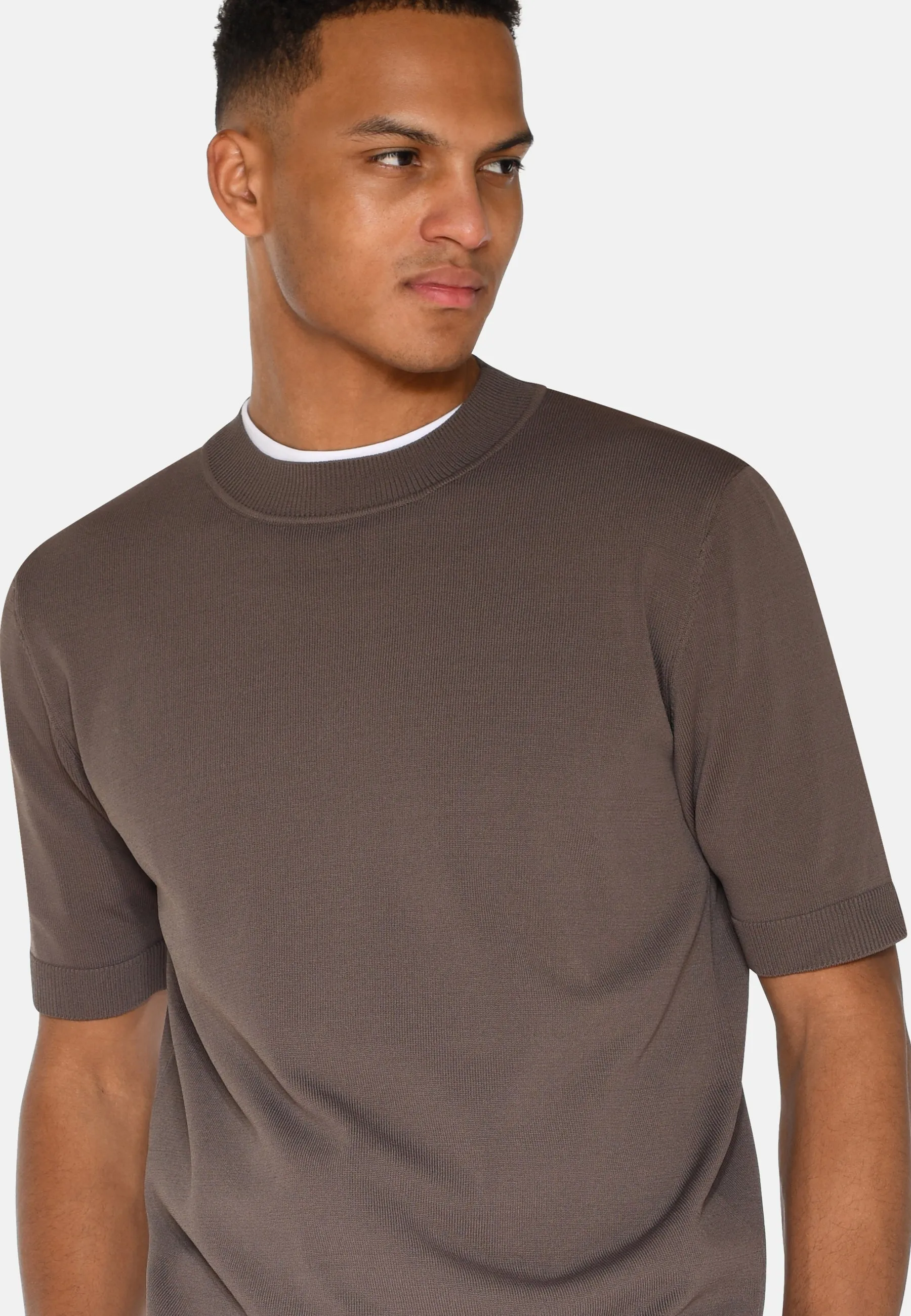 Parker knit t-shirt 4180 - Shitake sold by Minimum product image thumbnail 4
