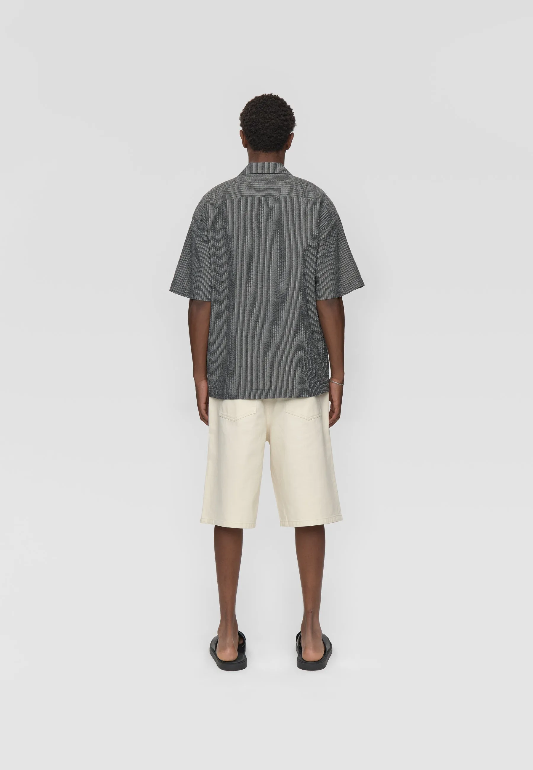 Rhodes ovz ss striped shirt 4570 - Gray Pinstripe sold by Minimum product image thumbnail 2