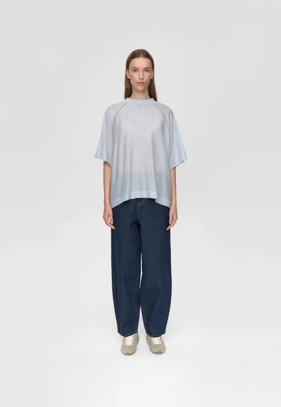 Kaia ss blouse 4587 - Cashmere Blue made by Minimum