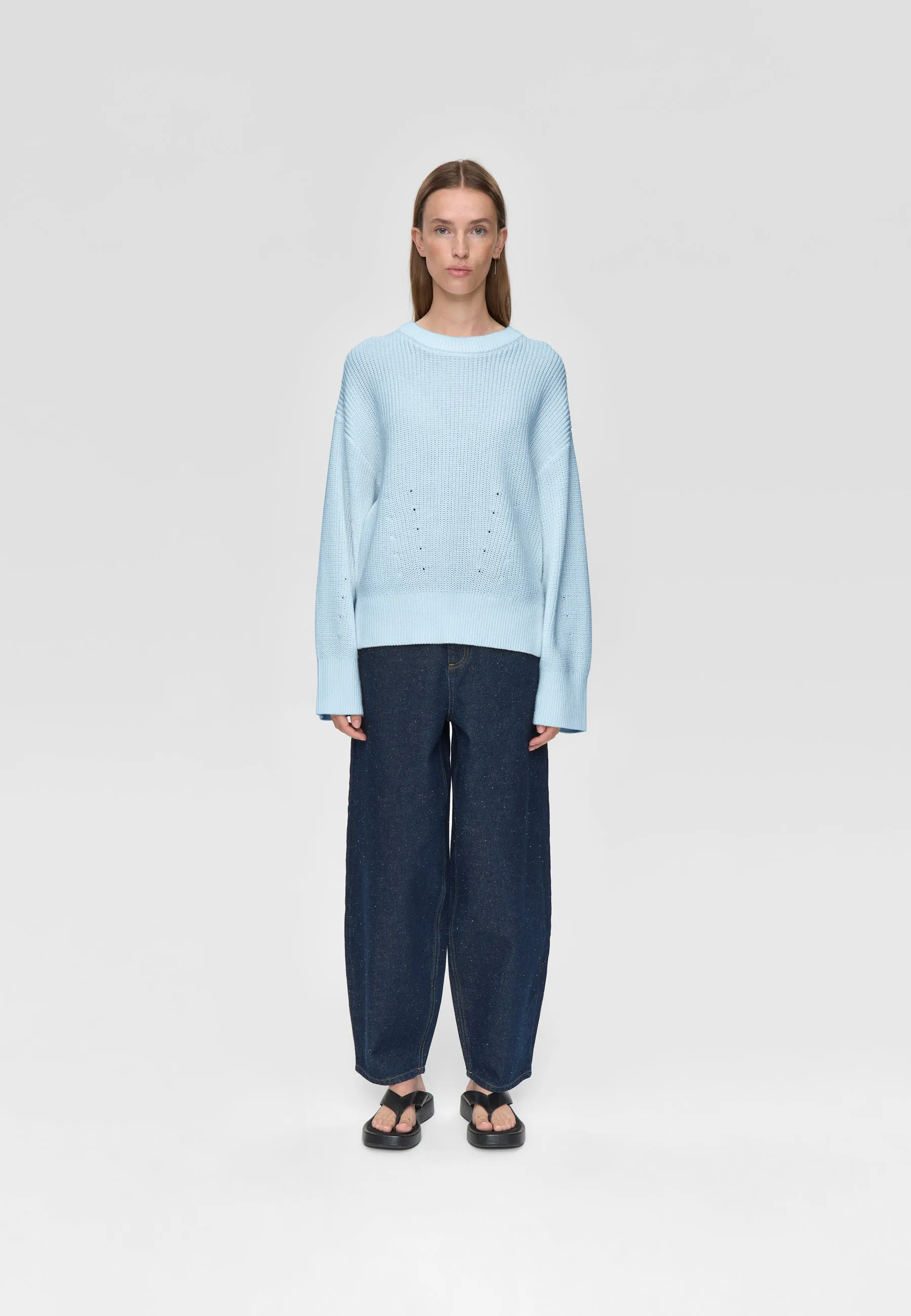 Lorena jumper G006 GOTS - Cashmere Blue sold by Minimum