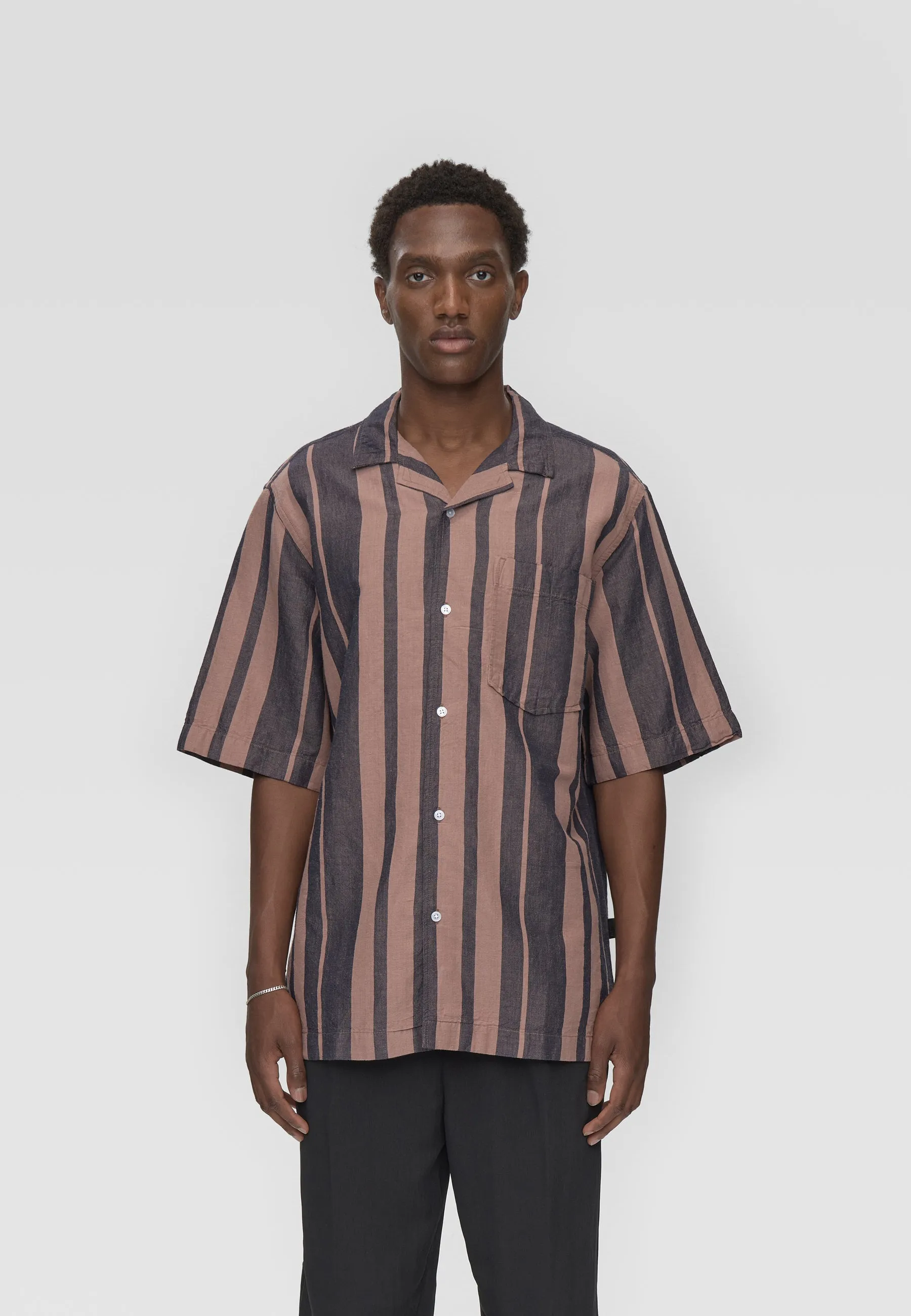 Hayden reg ss striped shirt 4577 - Antler sold by Minimum product image thumbnail 2