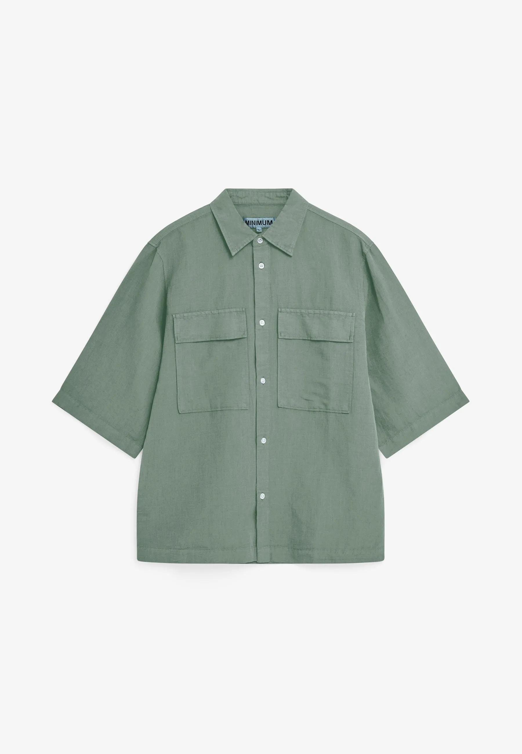 Lando reg ss shirt 4576 - Chinois green sold by Minimum