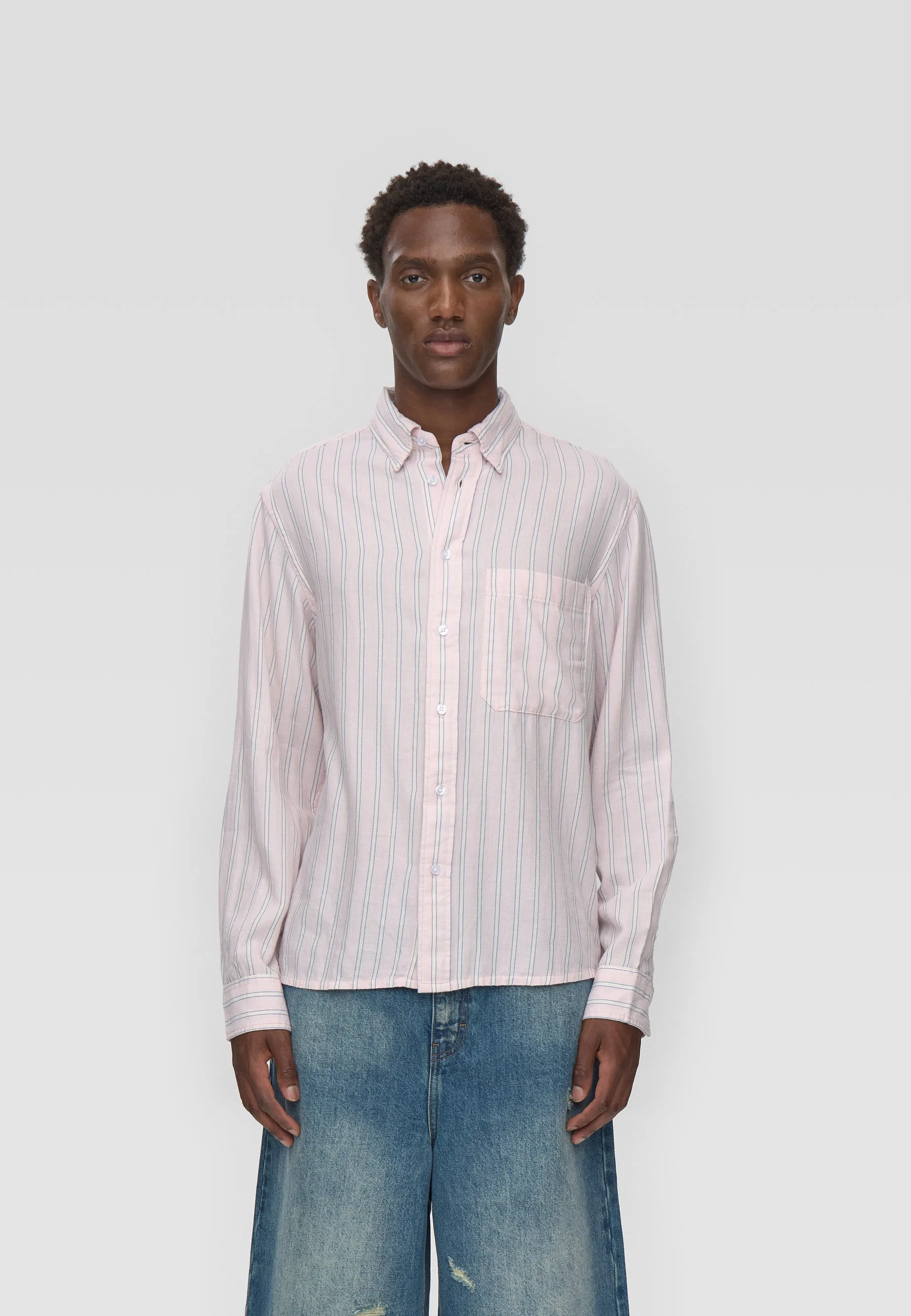 Pedro rlx ls striped shirt 4595 - Primrose pink sold by Minimum product image thumbnail 3