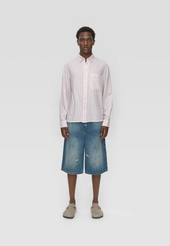 Pedro rlx ls striped shirt 4595 - Primrose pink sold by Minimum