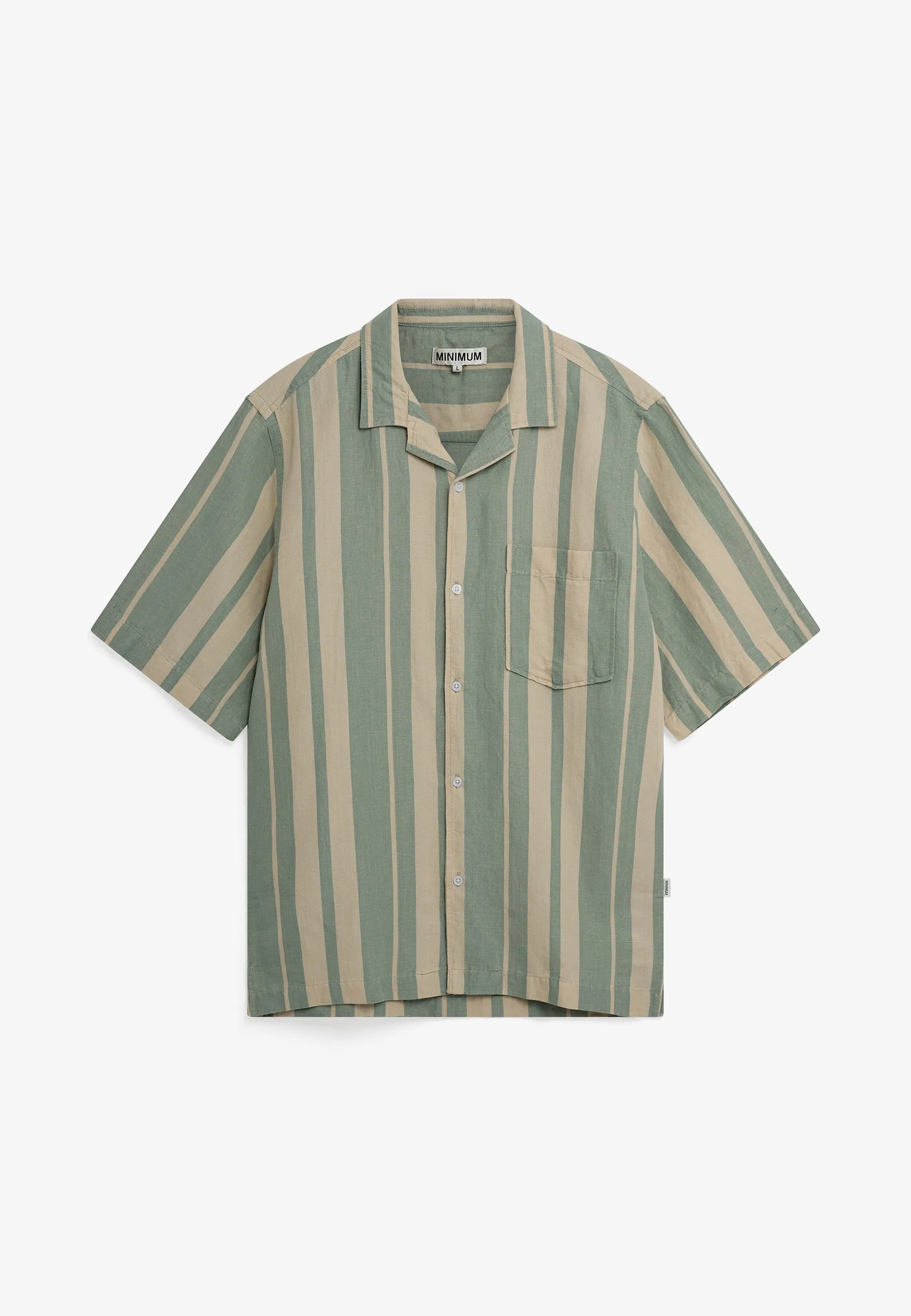 Hayden reg ss striped shirt 4577 - Chinois green sold by Minimum product image thumbnail 5