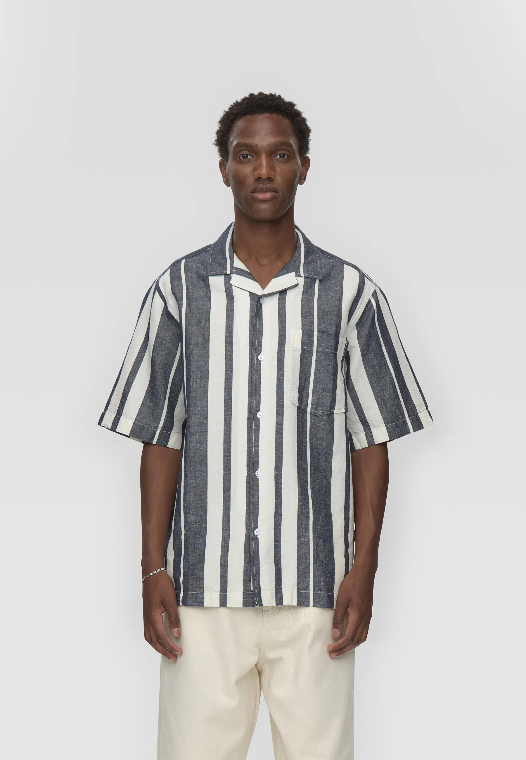 Hayden reg ss striped shirt 4577 - Sky Captain sold by Minimum product image thumbnail 3