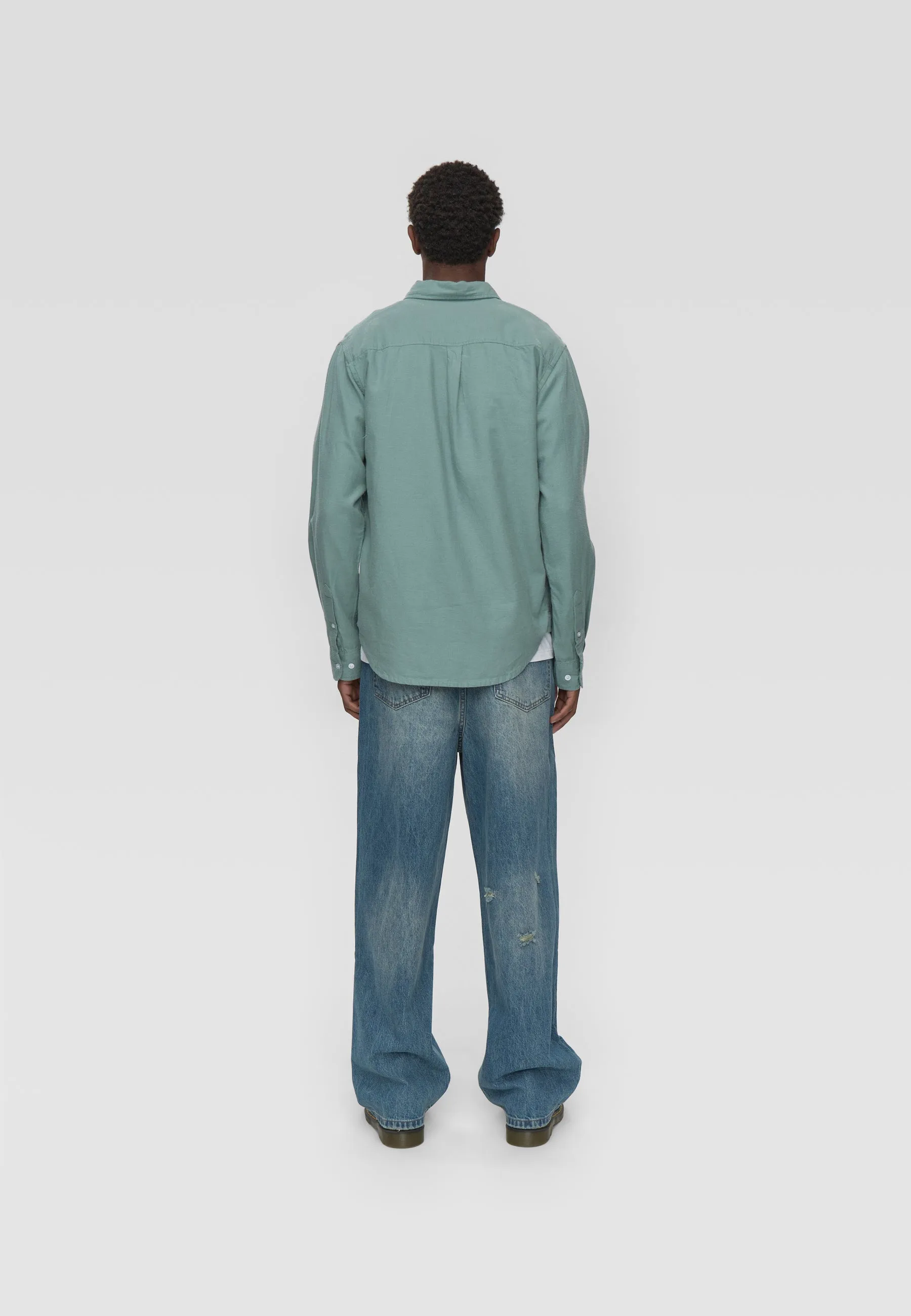 Colt long sleeved reg shirt 0063 - Chinois green sold by Minimum product image thumbnail 5