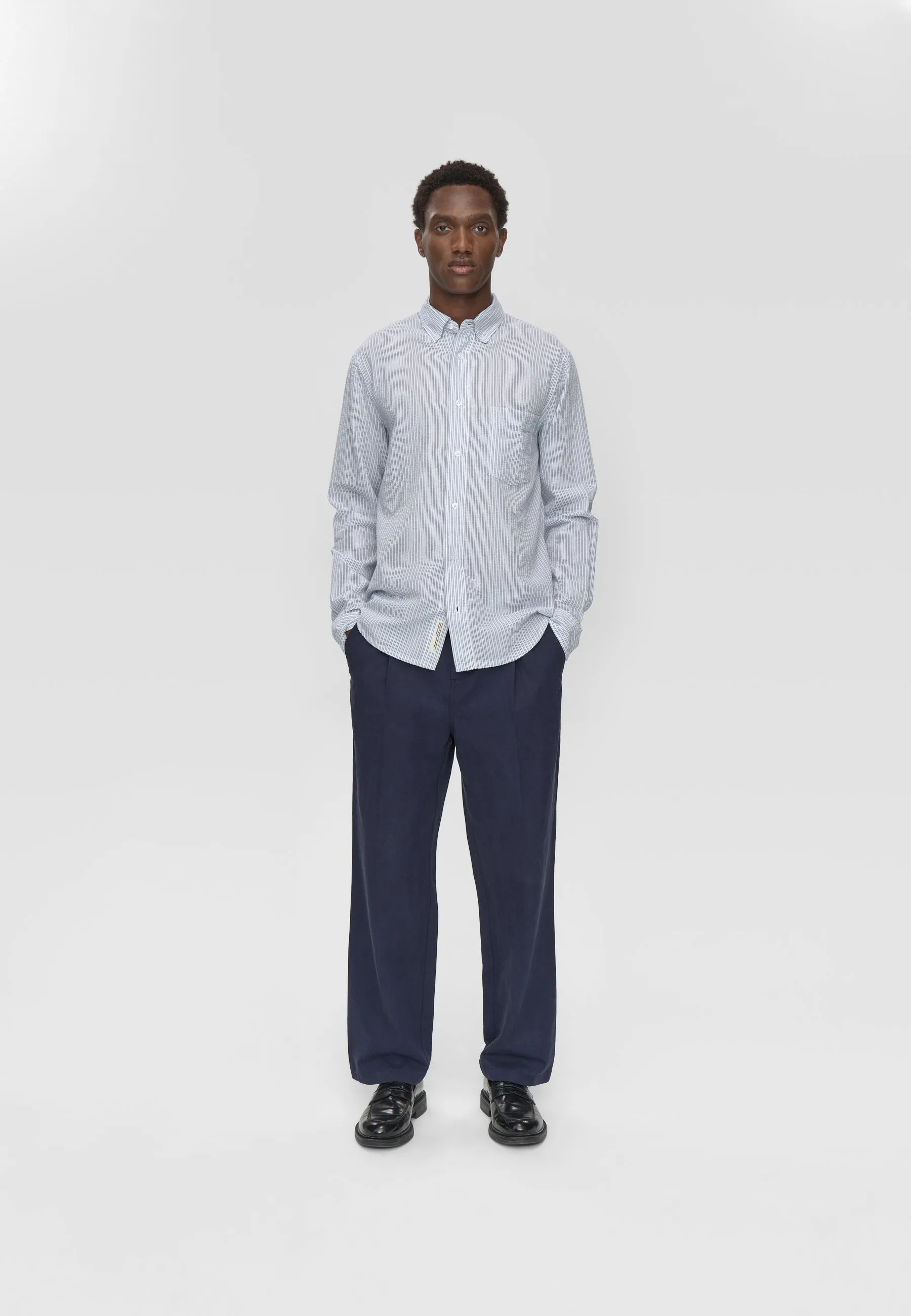 Colt long sleeved reg shirt 4145 - Bright White sold by Minimum