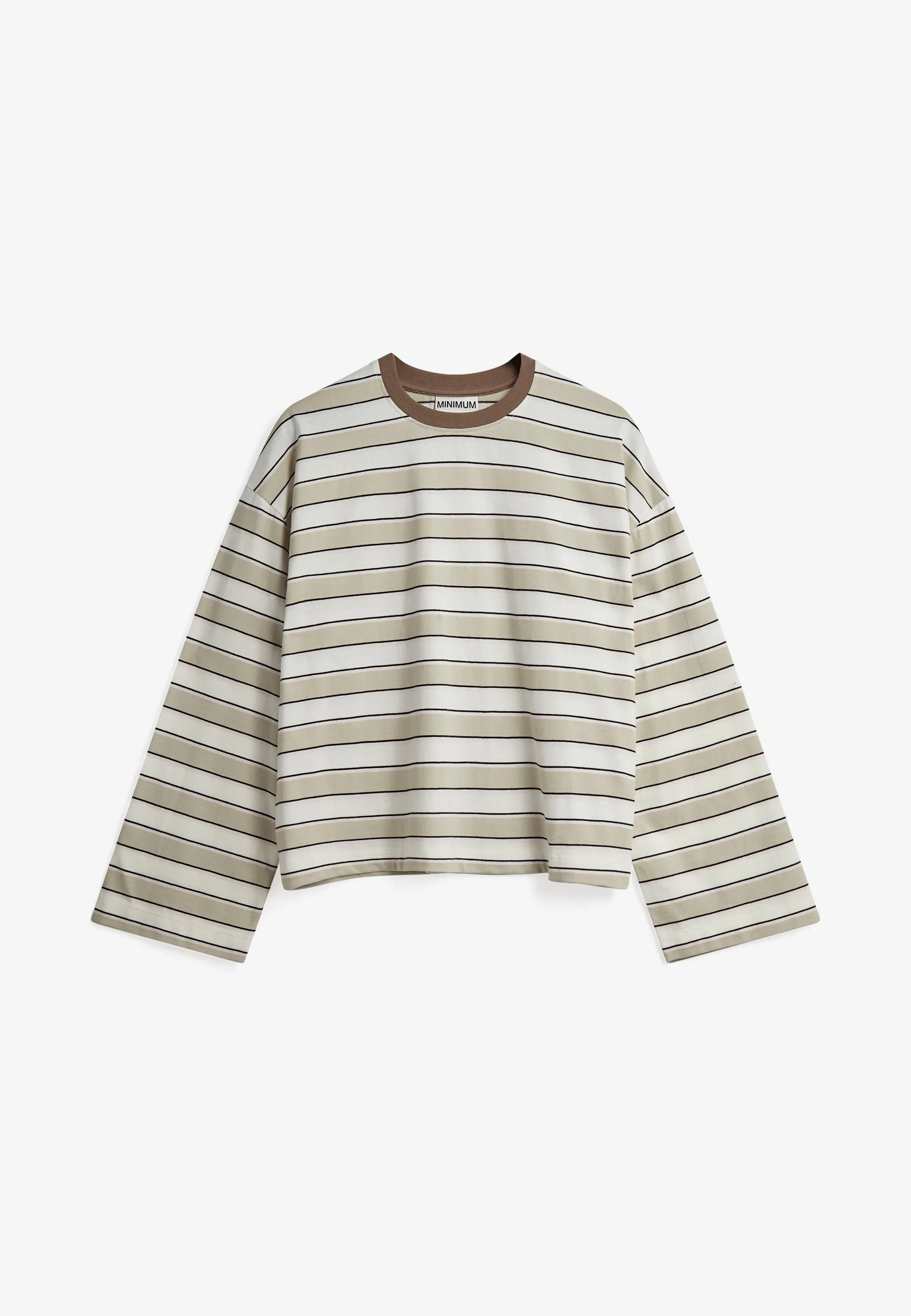 Mirabelle ls t-shirt G034 GOTS - Fossil sold by Minimum