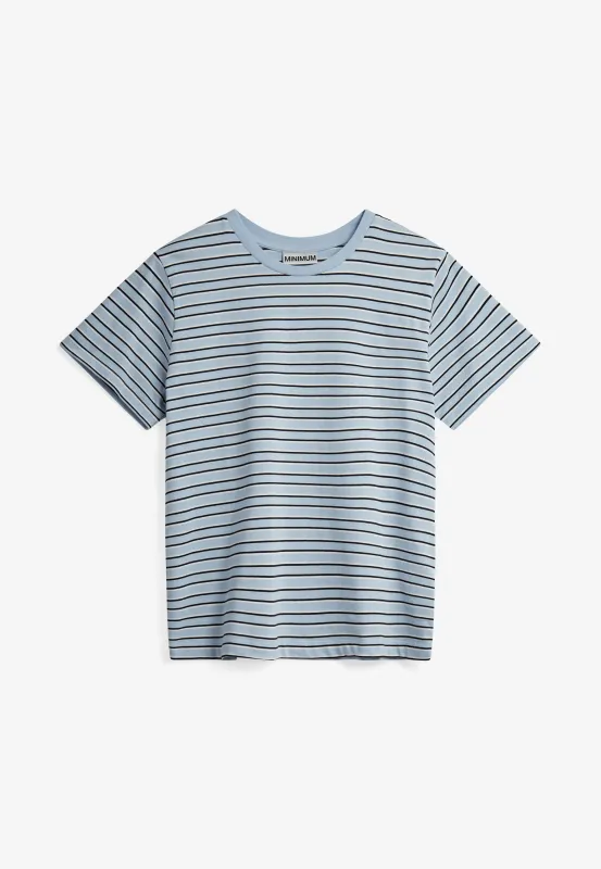 Lilou ss t-shirt G034 GOTS - Cashmere Blue sold by Minimum