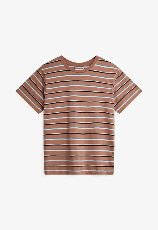 Lilou ss t-shirt G034 GOTS - Mocha Mousse made by Minimum