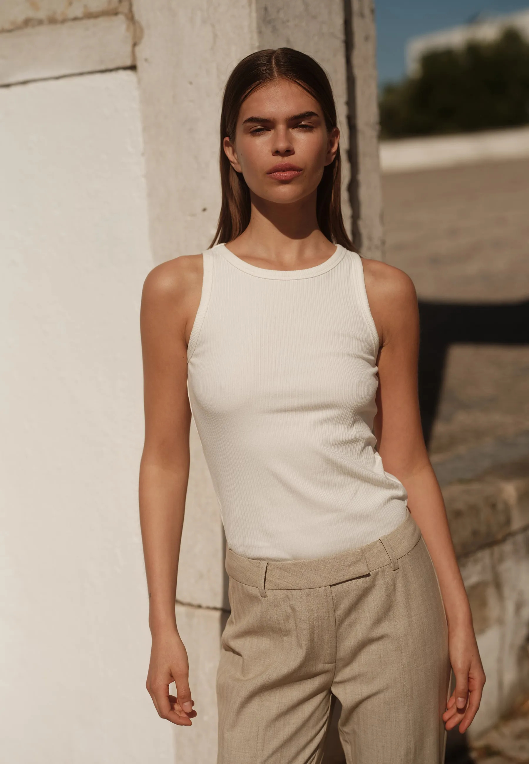 Lila tank top 4226 GOTS - Coco Milk sold by Minimum