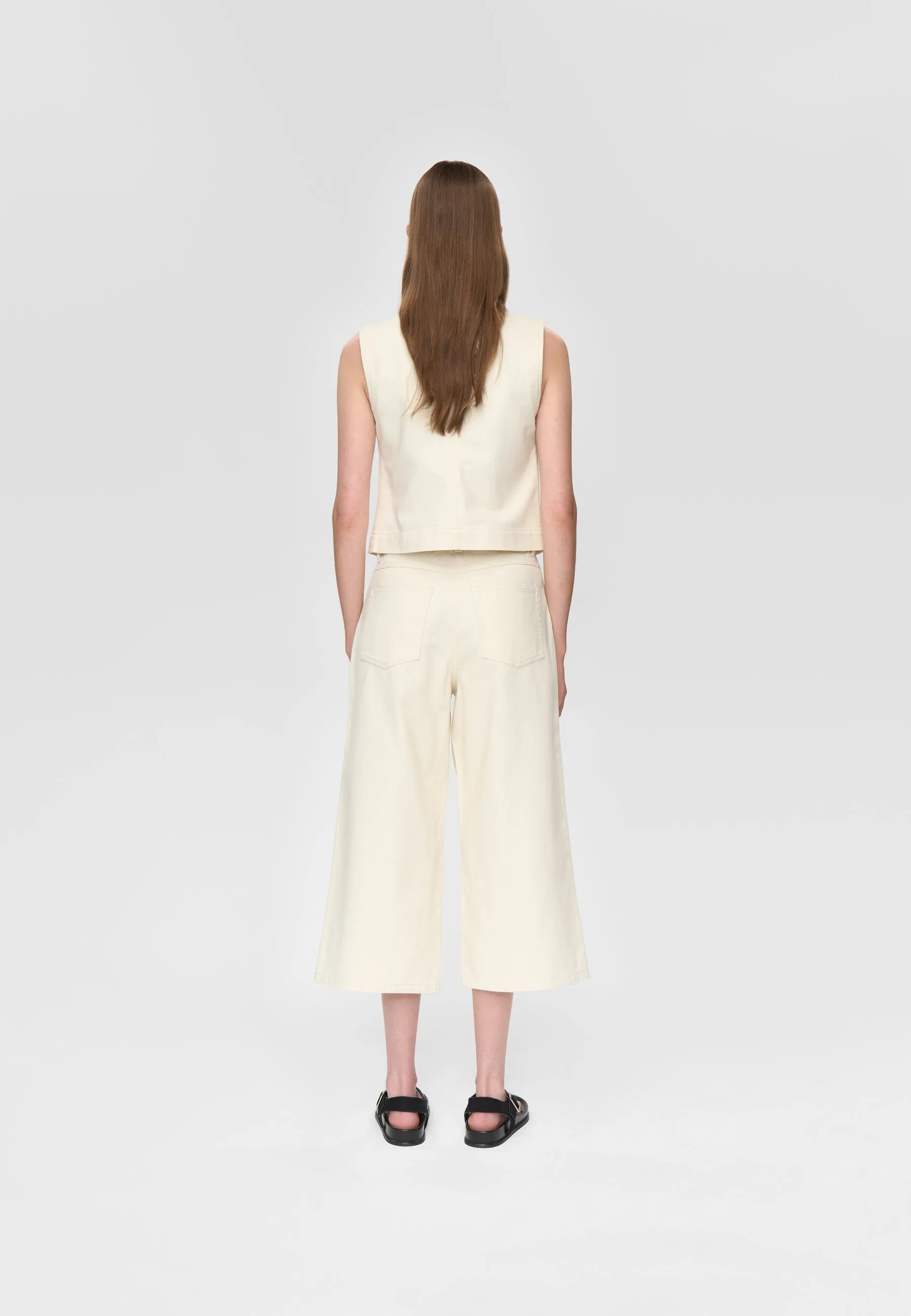 Caroline culotte jeans 4579 - Whisper white sold by Minimum product image thumbnail 3