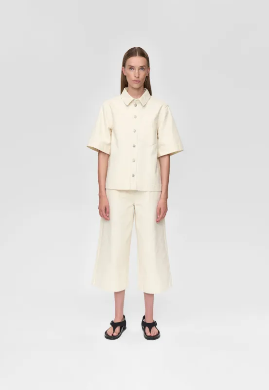 Vida ss shirt 4579 - Whisper white made by Minimum