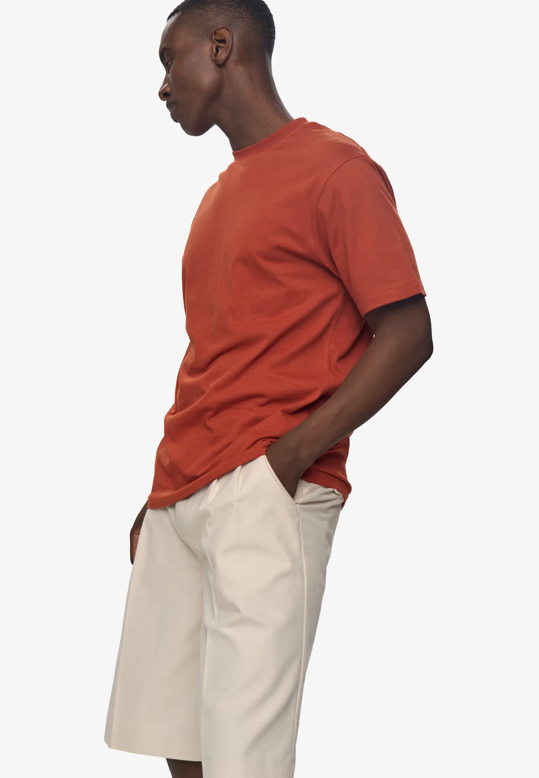 Aarhus short sleeved t-shirt G029 GOTS - Burnt Brick sold by Minimum product image thumbnail 5