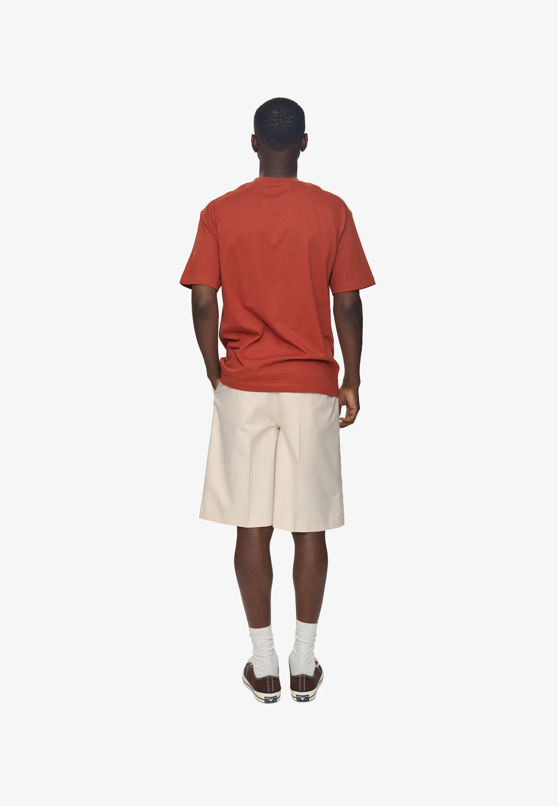 Aarhus short sleeved t-shirt G029 GOTS - Burnt Brick sold by Minimum product image thumbnail 3