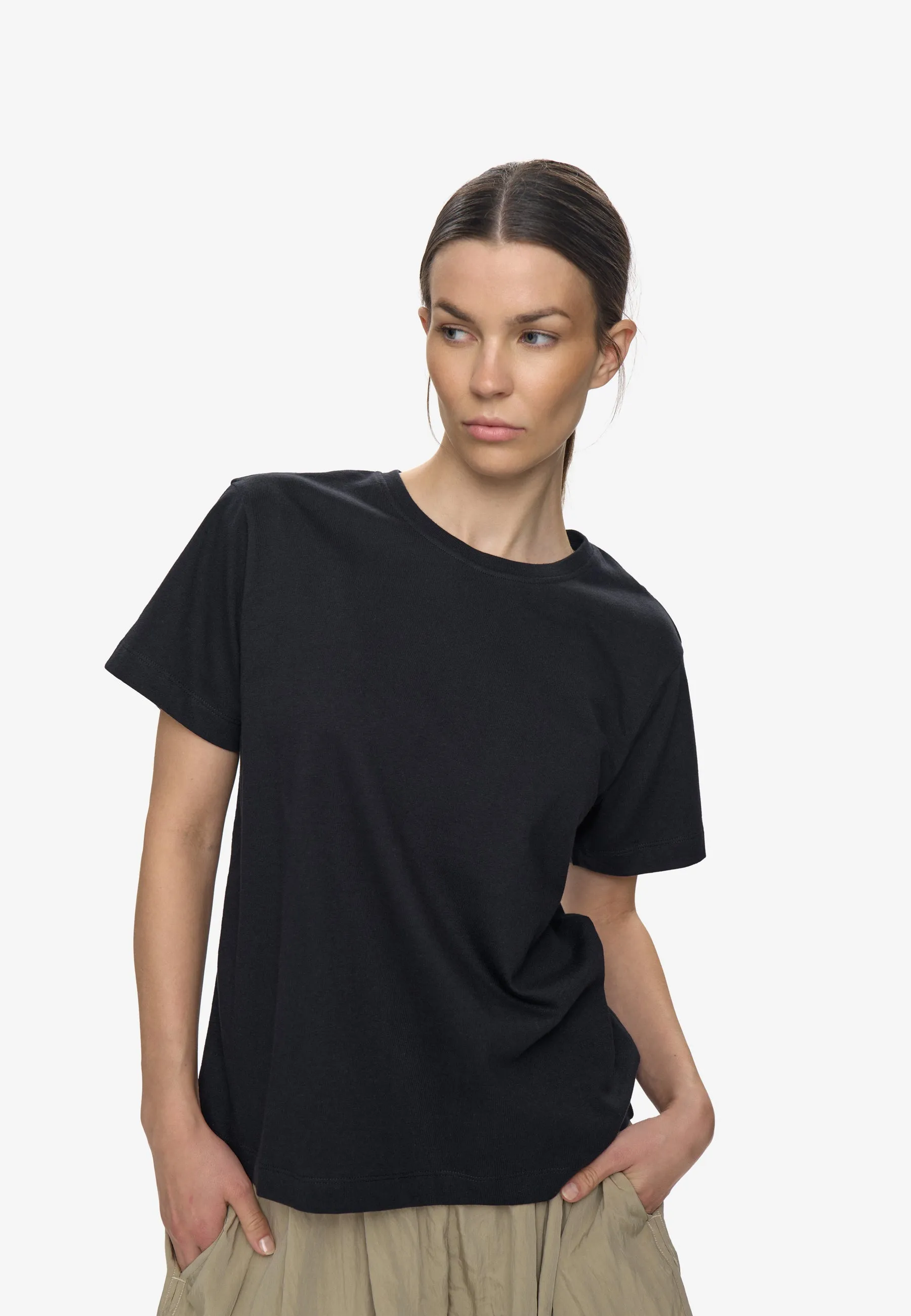 Lilou ss t-shirt G029 GOTS - Black sold by Minimum product image thumbnail 5
