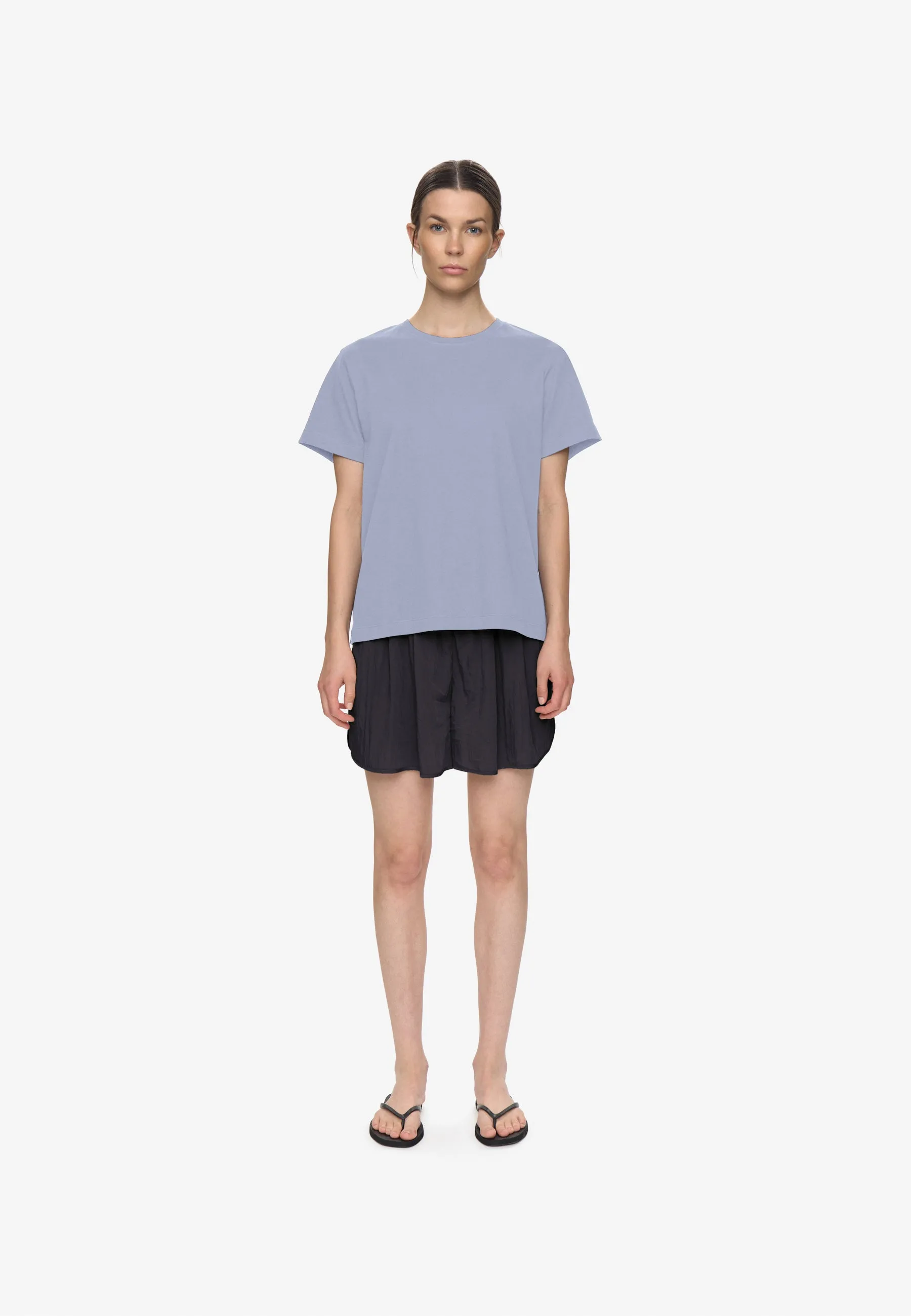 Lilou ss t-shirt G029 GOTS - Xenon Blue sold by Minimum