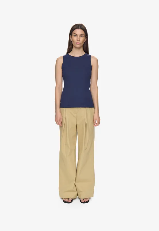 Lila tank top 4226 GOTS - Peacoat made by Minimum