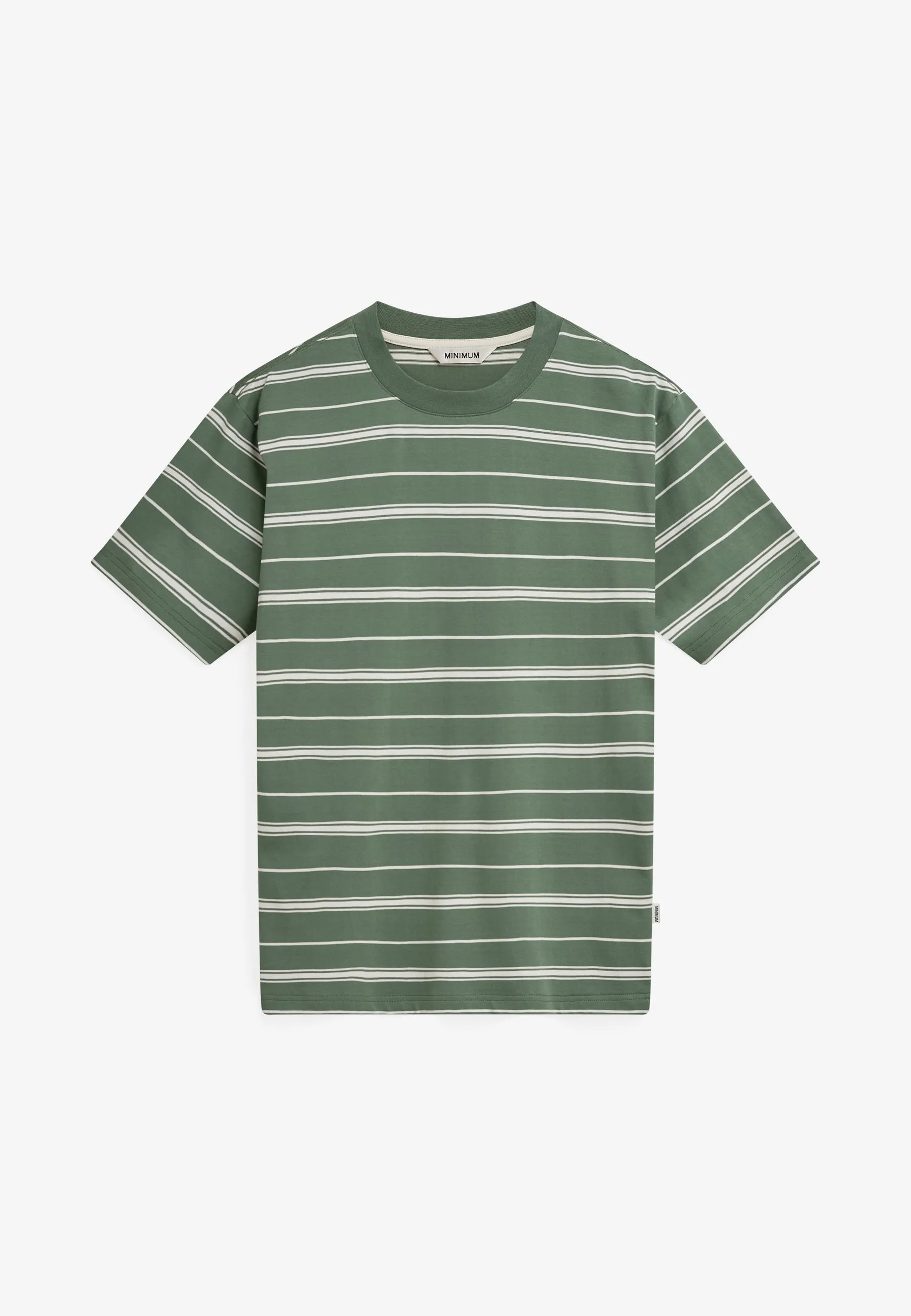 Aarhus reg ss striped tee G4710 - Dark ivy sold by Minimum product image thumbnail 2